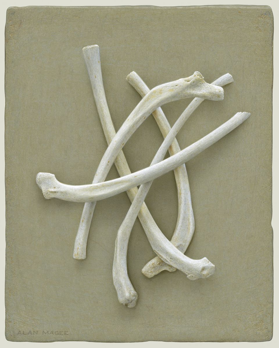 alan magee, Portent (SOLD), 2016, acrylic on panel, 10 x 8 inches