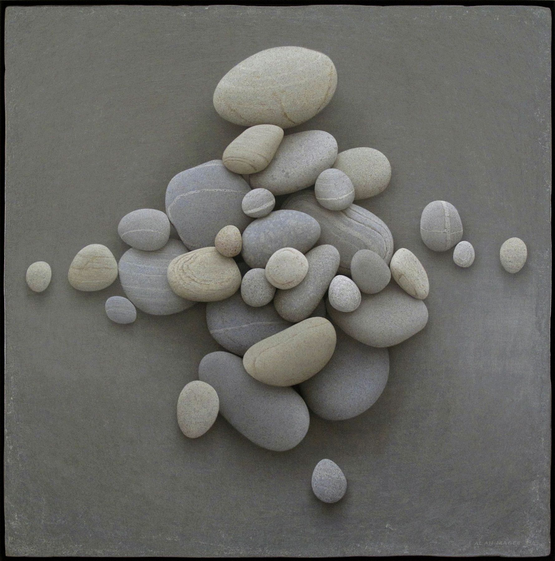 Alan Magee, Field Lines (SOLD), 2010, acrylic on panel, 30 x 30 inches