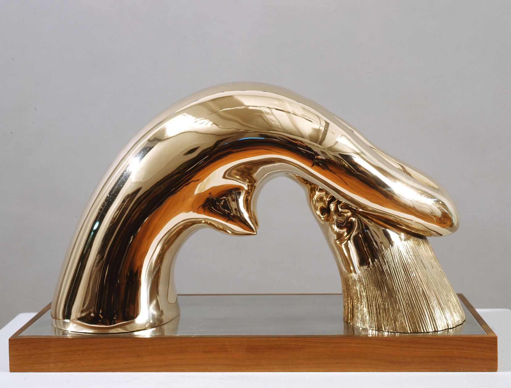 hugo robus, Woman Washing Hair, 1933, polished bronze, 8 1/4 x 14 1/2 x 5 1/2 inches, Edition of 18