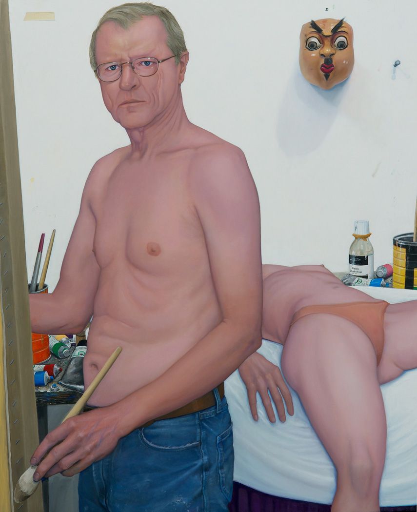William Beckman, Studio 4 (SOLD), 1991-2011, oil on panel, 60 x 49 1/4 inches