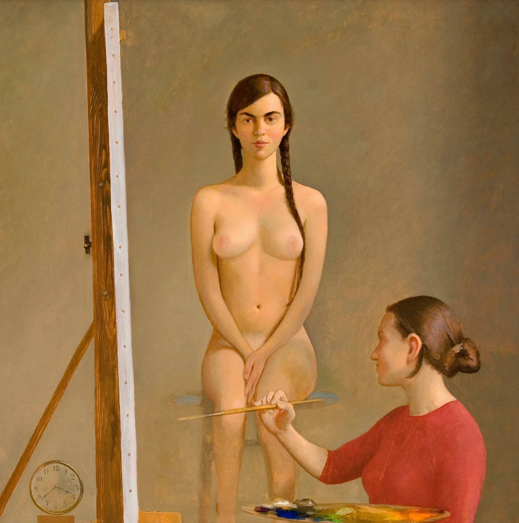 Bo Bartlett, Vashon Academy, 2008, oil on linen, 48 x 48 inches