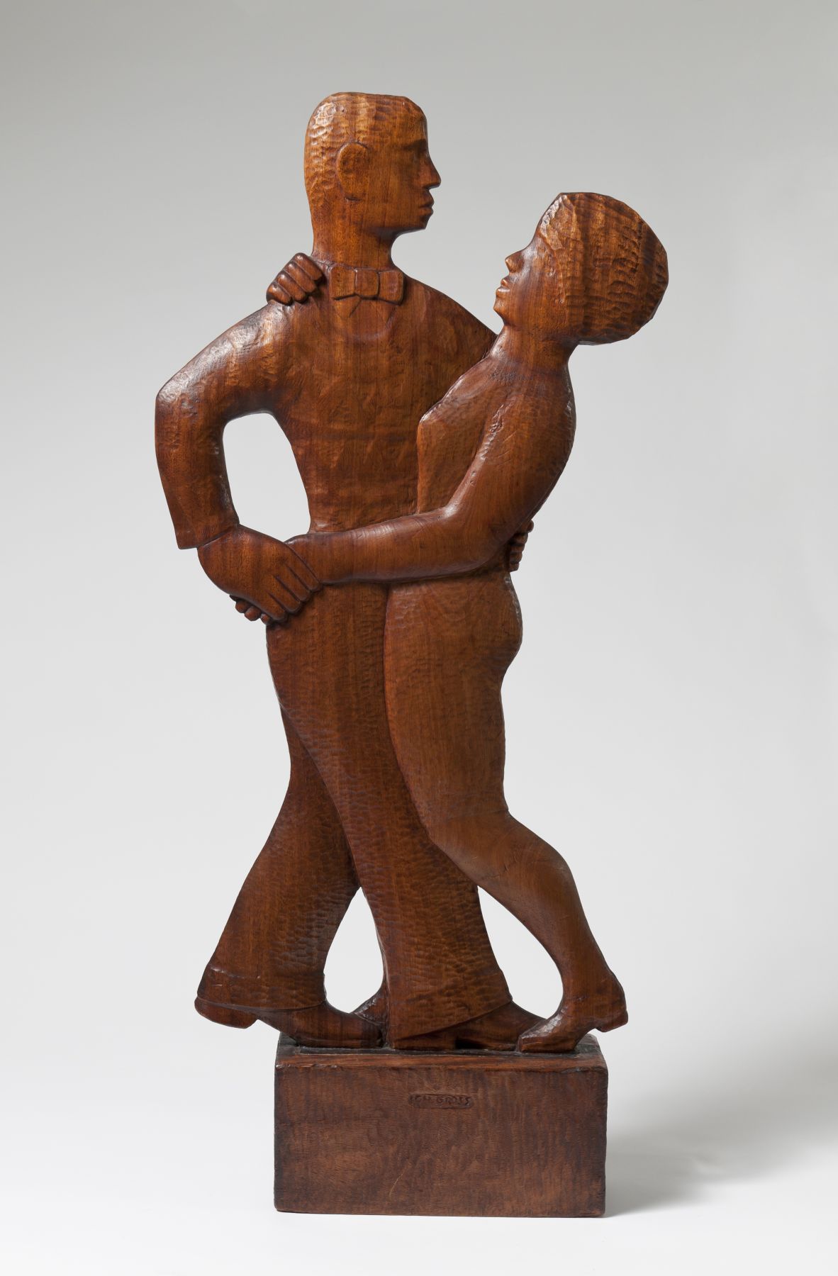 Chaim Gross, Jazz, 1929, mahogany, 41 5/8 h x 19 w x 5 d (at base) inches