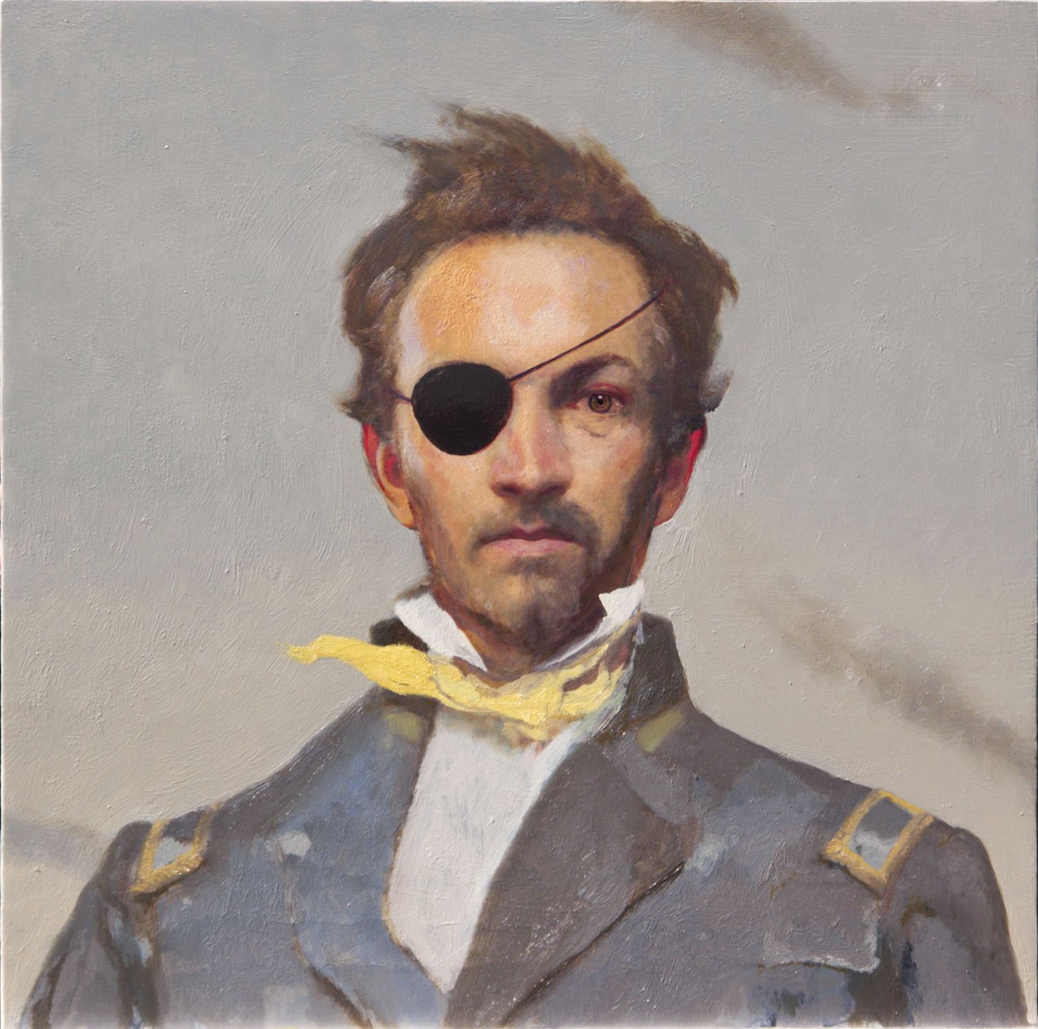Bo Bartlett, The Statesman (SOLD), 2012, oil on linen, 18 x 18 inches