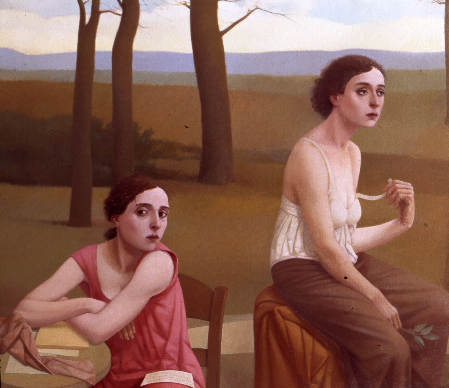 Alan Feltus, What Thoughts Do They Hide (SOLD), 2010-11, oil on linen, 39 3/8 x 47 1/4 inches