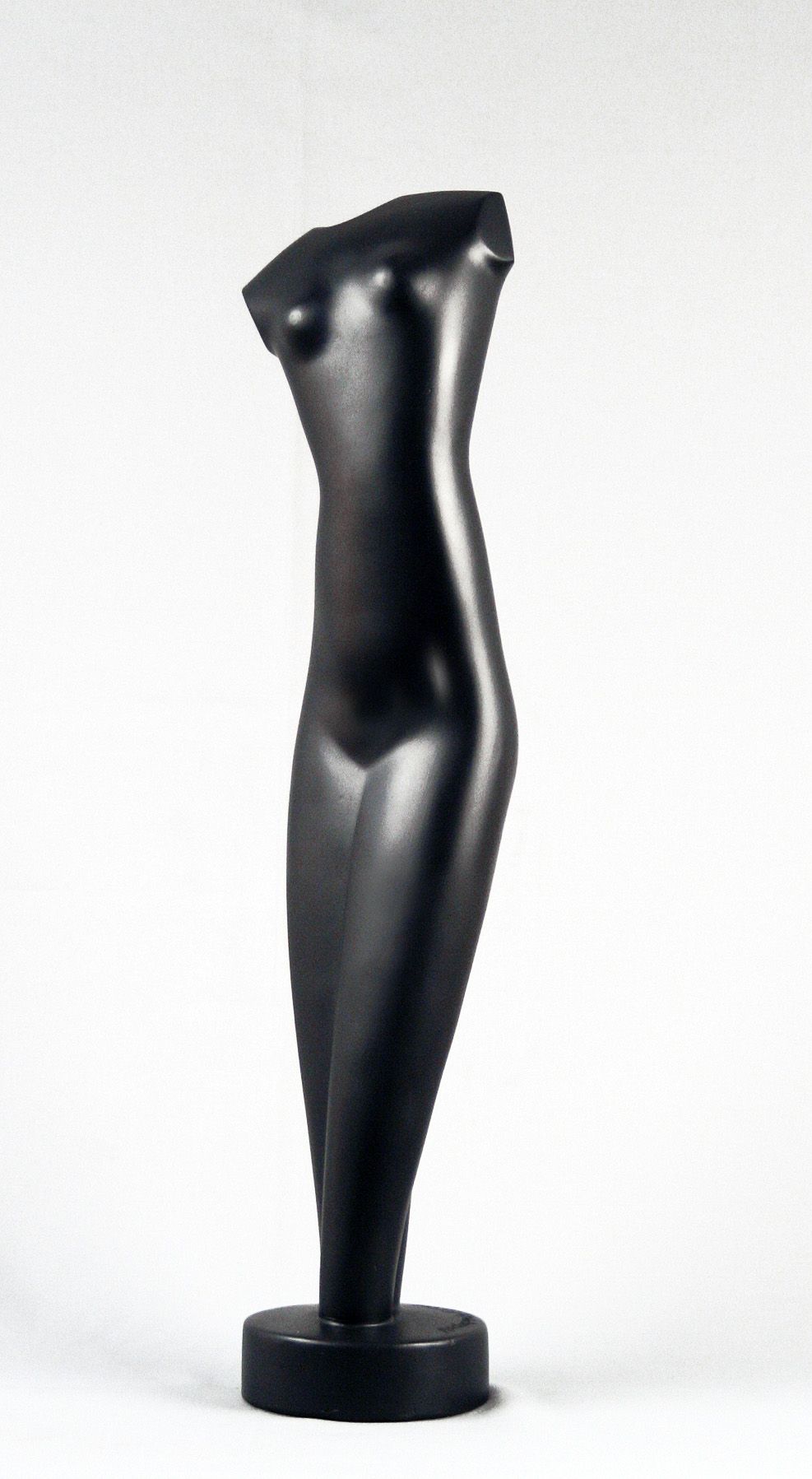 Alexander Archipenko, Torso (SOLD), 1948, black glazed terracotta, 24 inches high