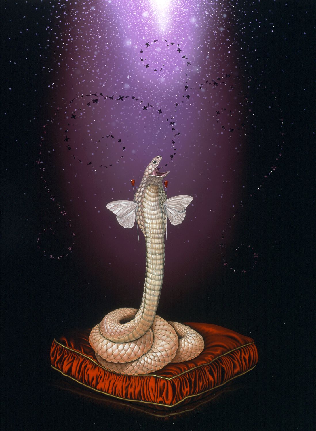 Maria Tomasula, The Fabulous Confession I, 2004, oil on panel, 48 x 36 inches