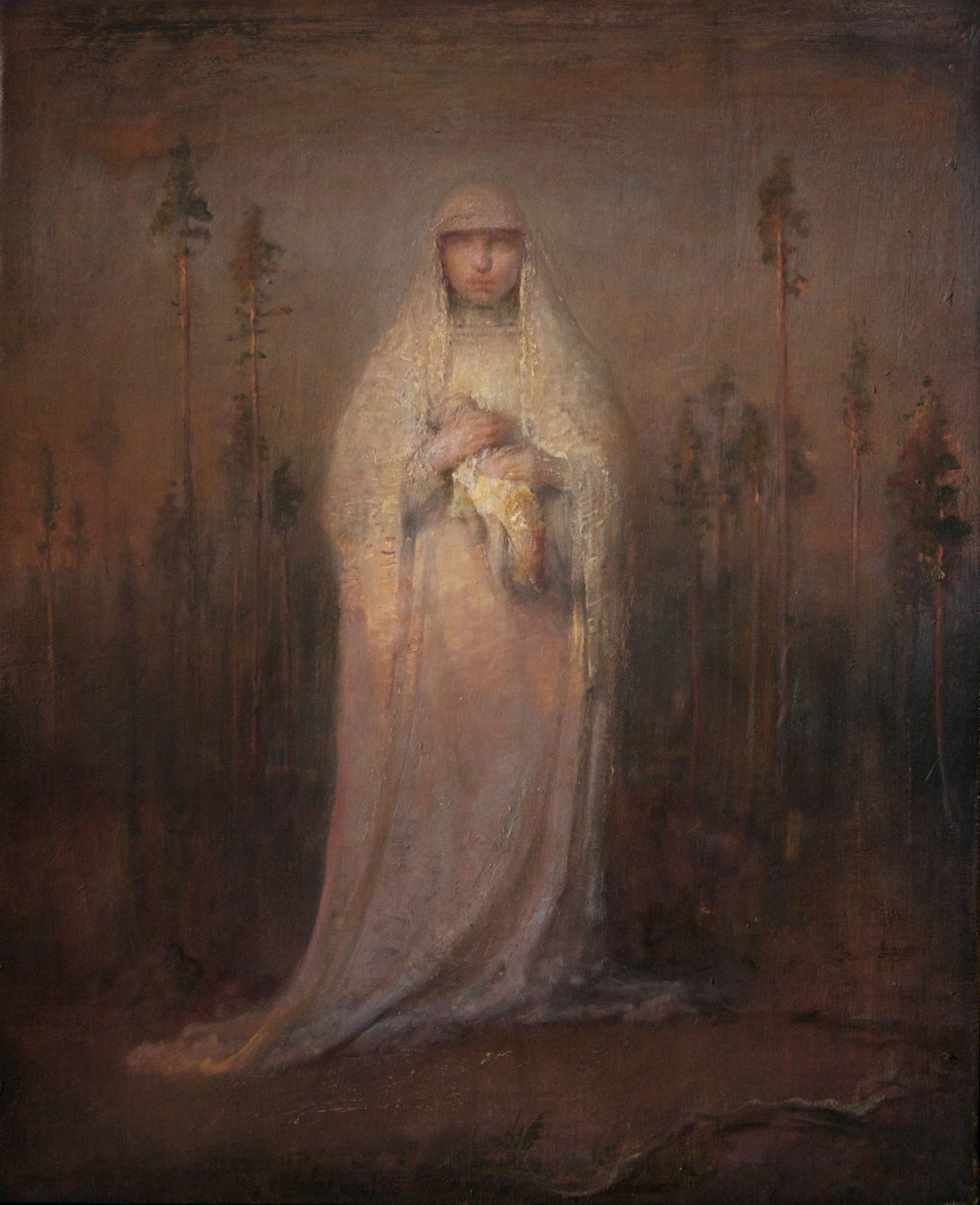 Odd Nerdrum, Bride with a Doll, oil on canvas, 25 1/2 x 21 1/2 inches