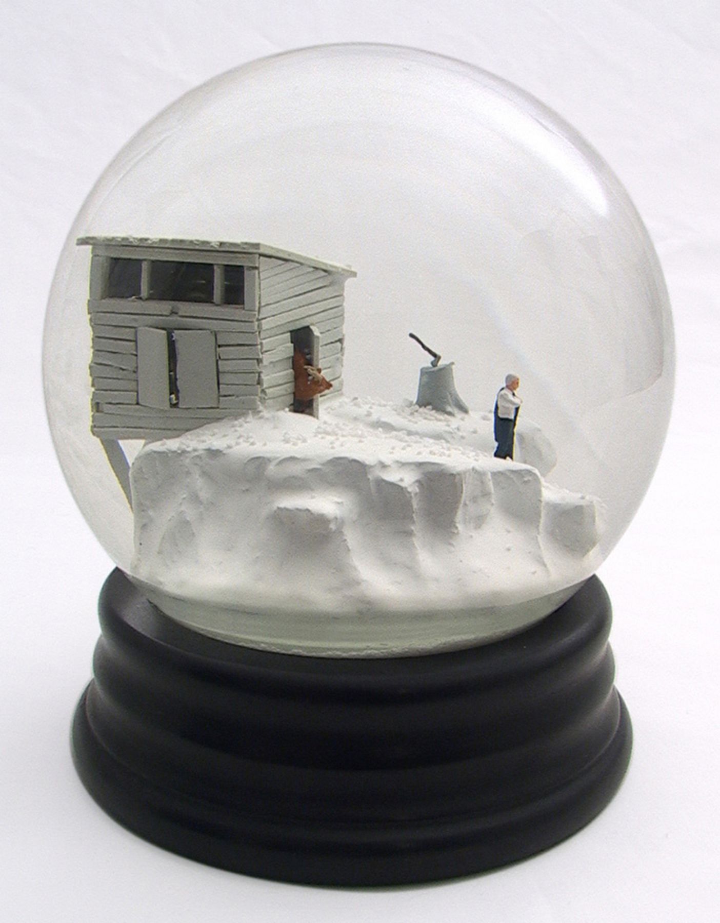 Walter Martin & Paloma Munoz, Traveler CLXXVI (176), 2012, glass, wood, water and plastic, 9 x 6 x 6 inches