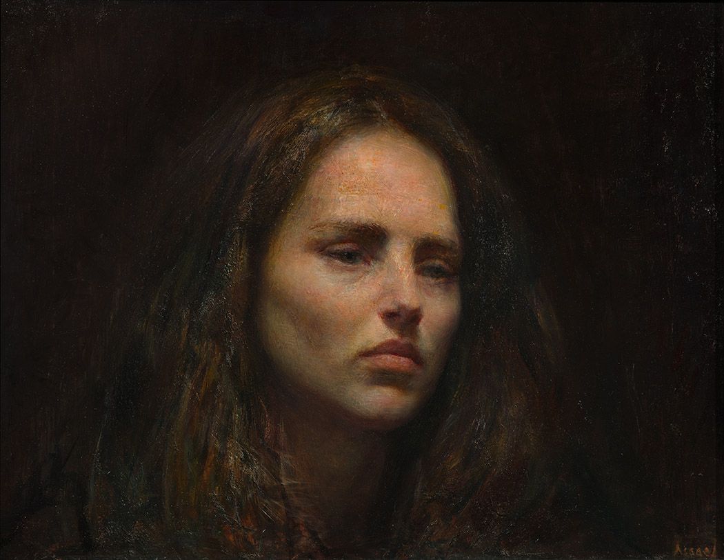 steven assael, Julie (SOLD), 2013, oil on board, 18 x 24 inches
