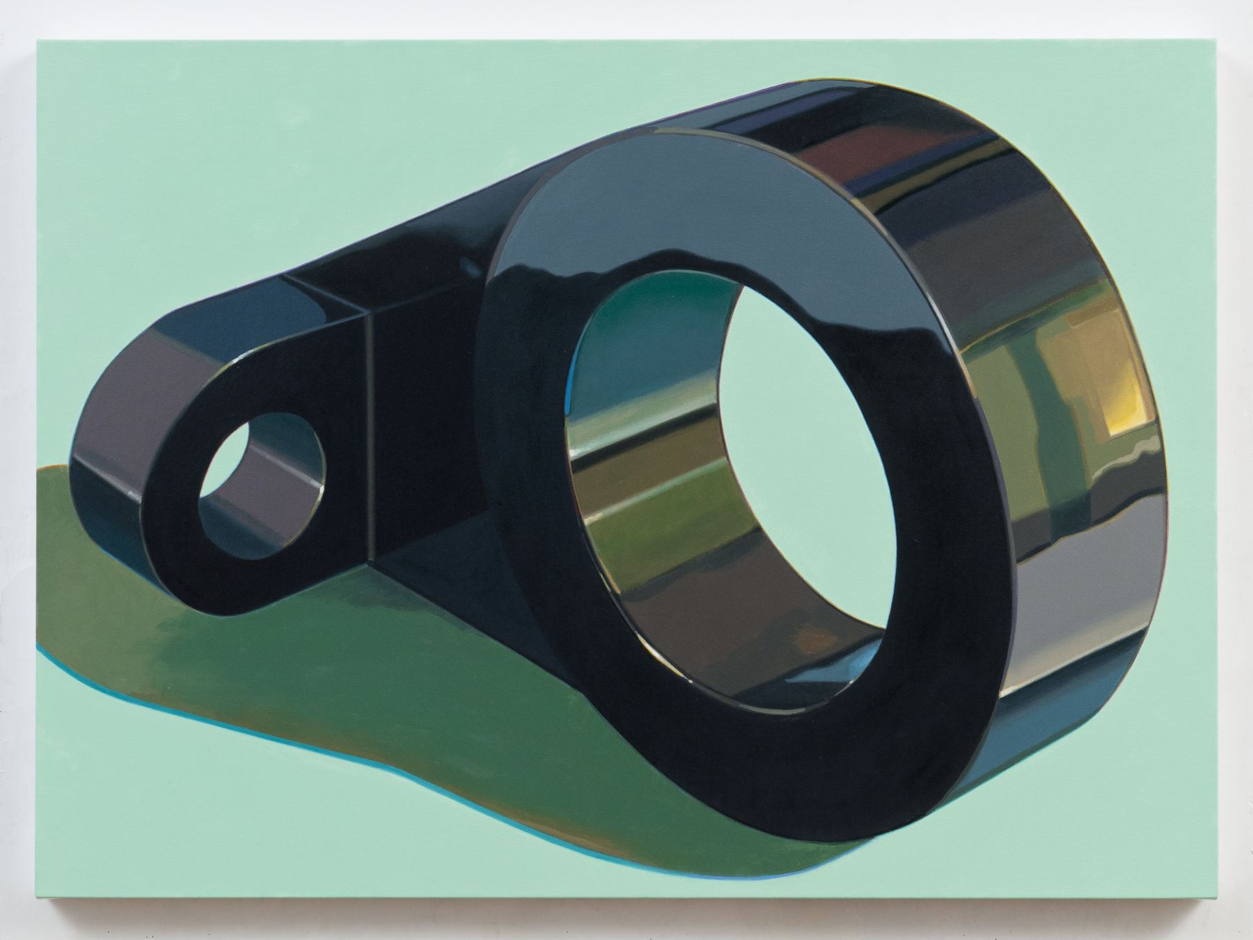 Robert Cottingham, Component IX, 2011, oil on canvas, 32 1/2 x 44 1/2 inches