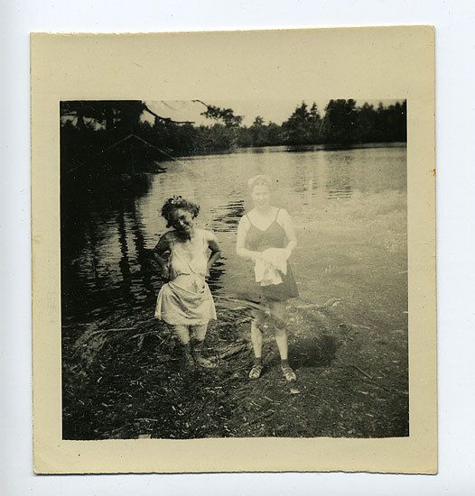 Girl Double Exposed, 1940s, 3 1/2 x 3 14/15 in.
