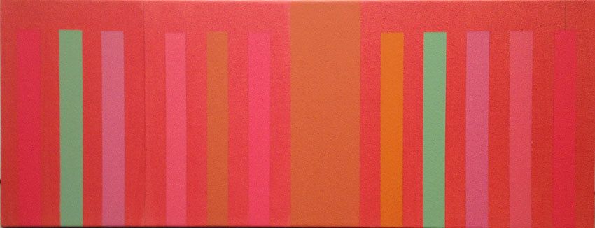 Untitled, 2001-02, acrylic on canvas, 14 x 28 in.