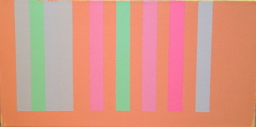 Untitled, 2001-02, acrylic on canvas, 14 x 28 in.