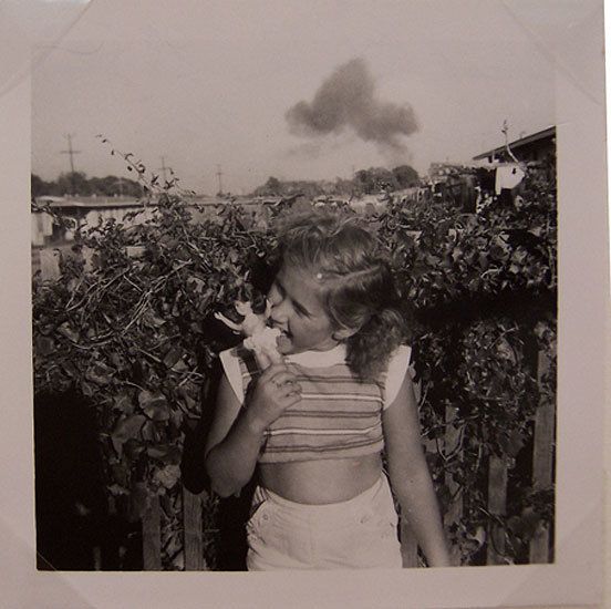 Little Girl Biting Barbie, 1960s, 3 1/2 x 3 1/2 in.