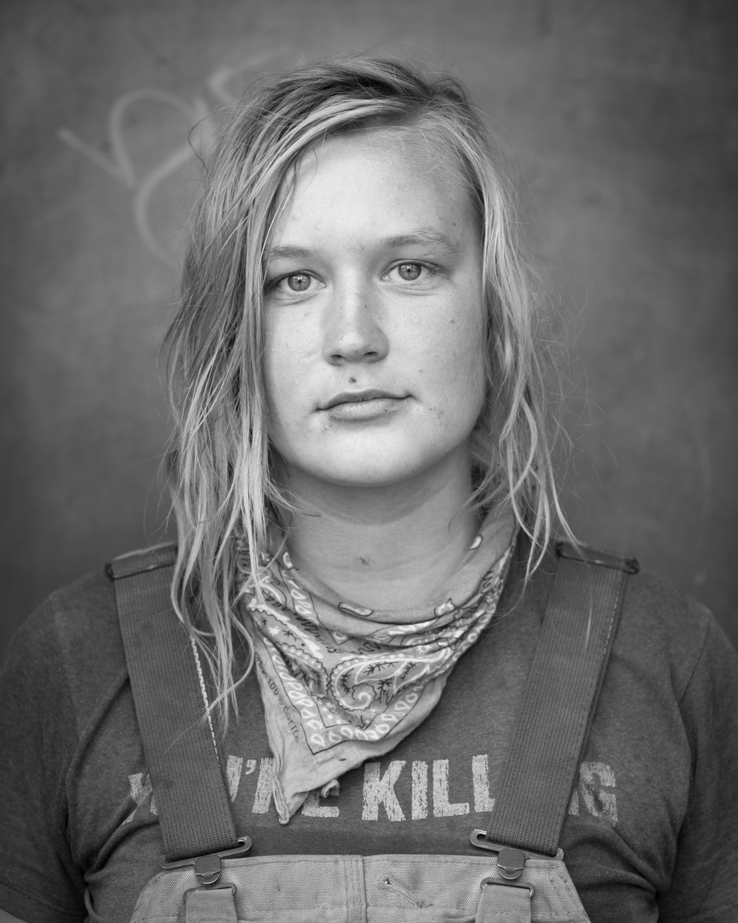 Young woman with bandana by Michael Joseph