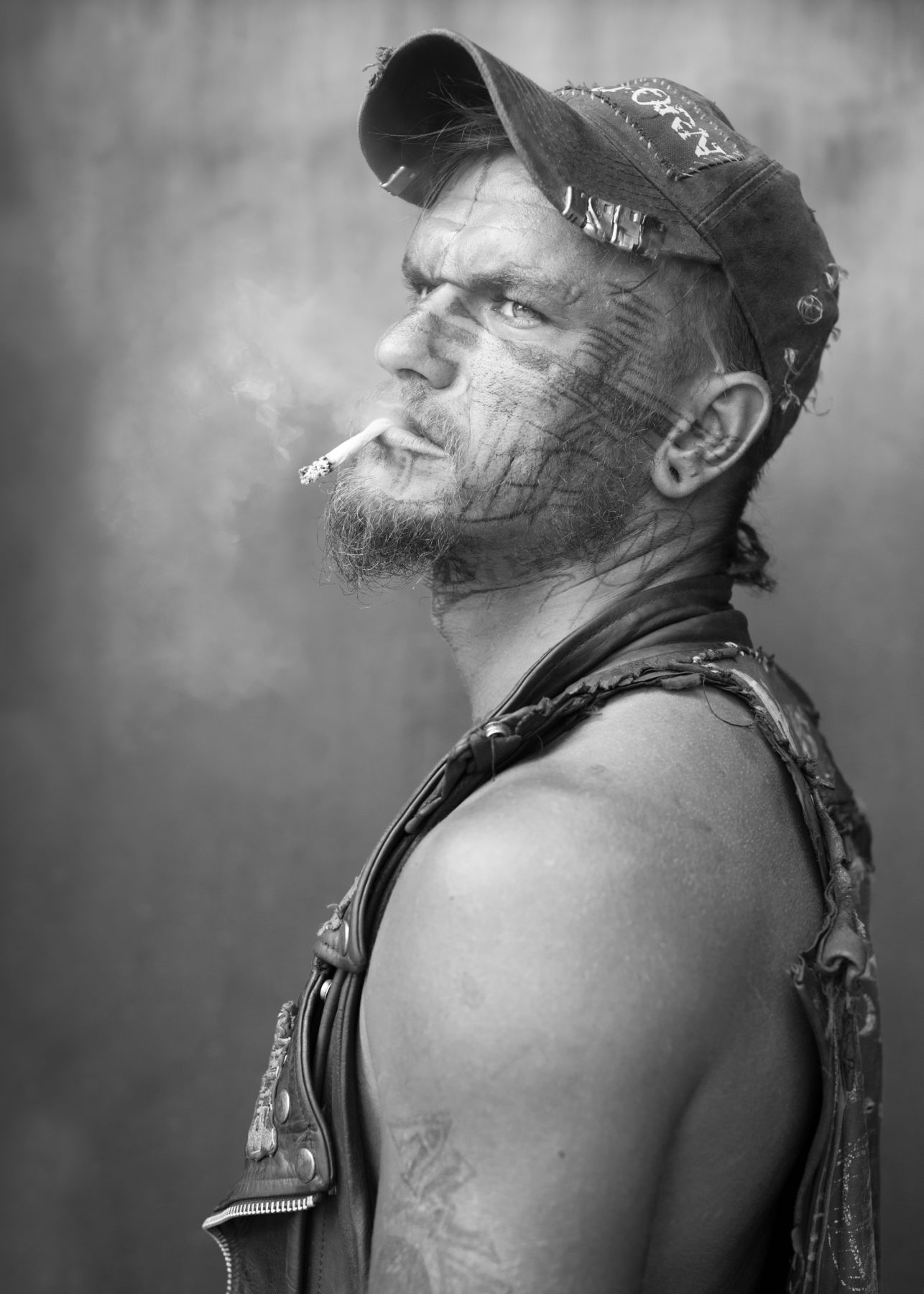 Man smoking by Michael Joseph