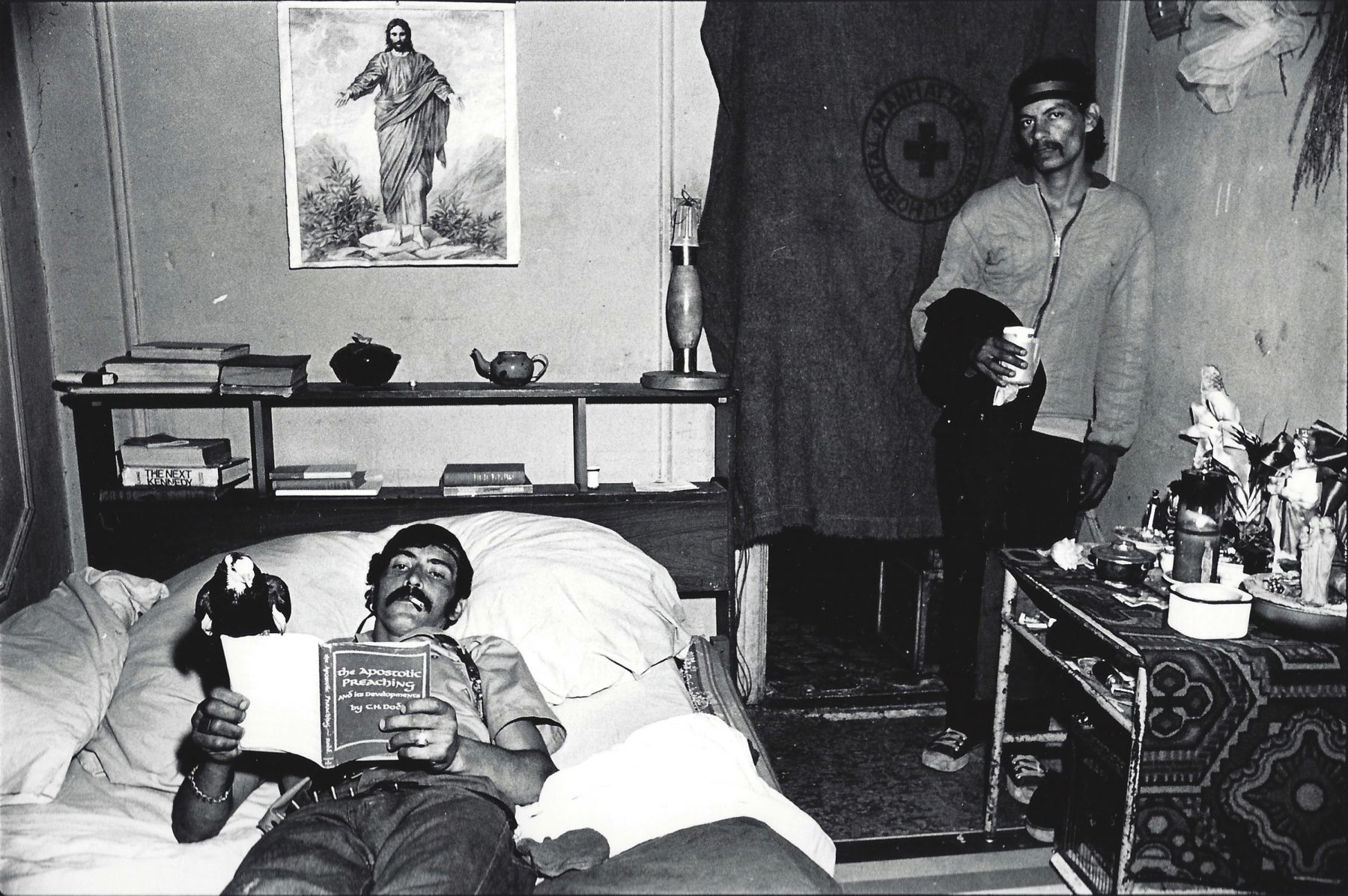 Two men in bedroom by Arlene Gottfried