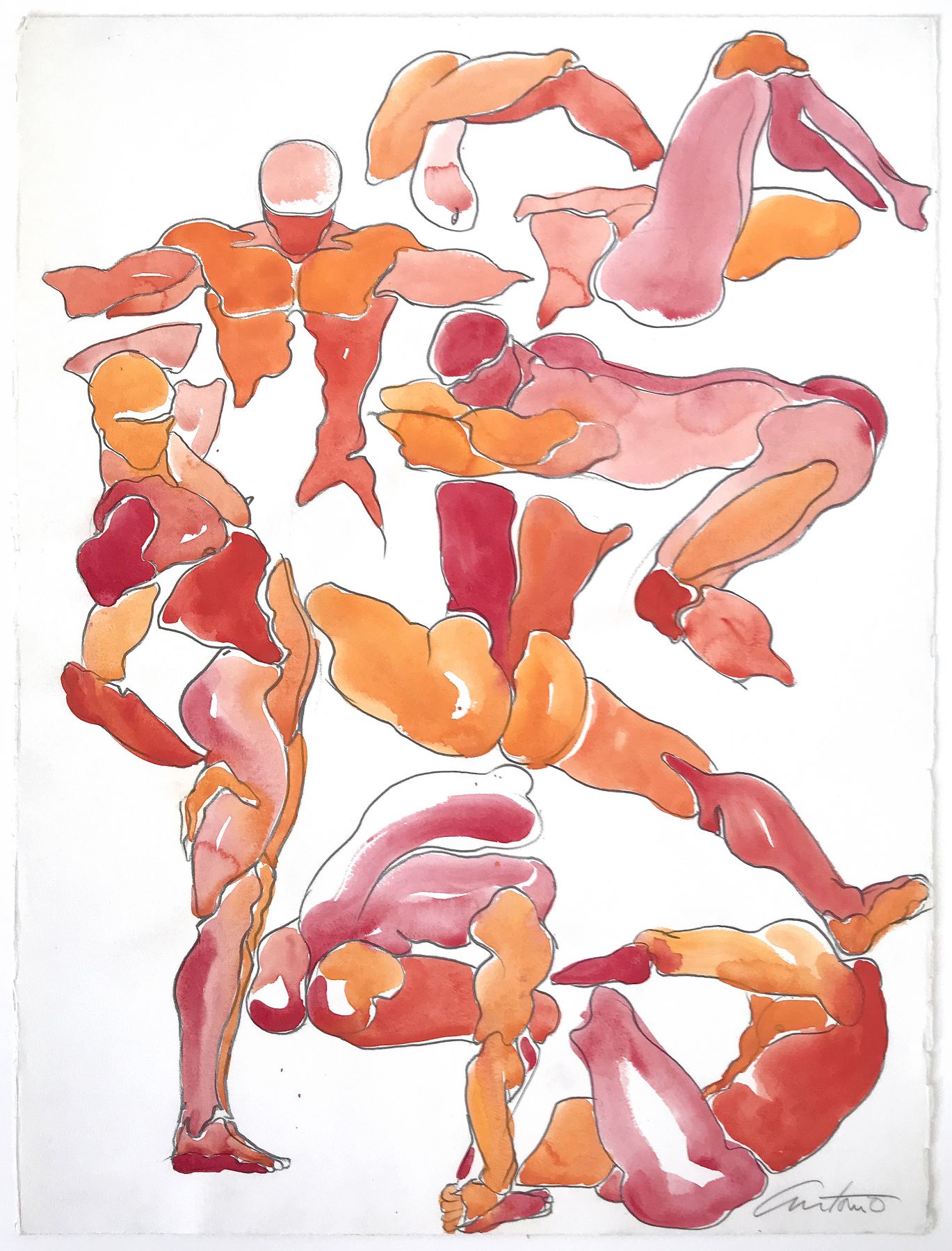 Color drawing by Antonio Lopez