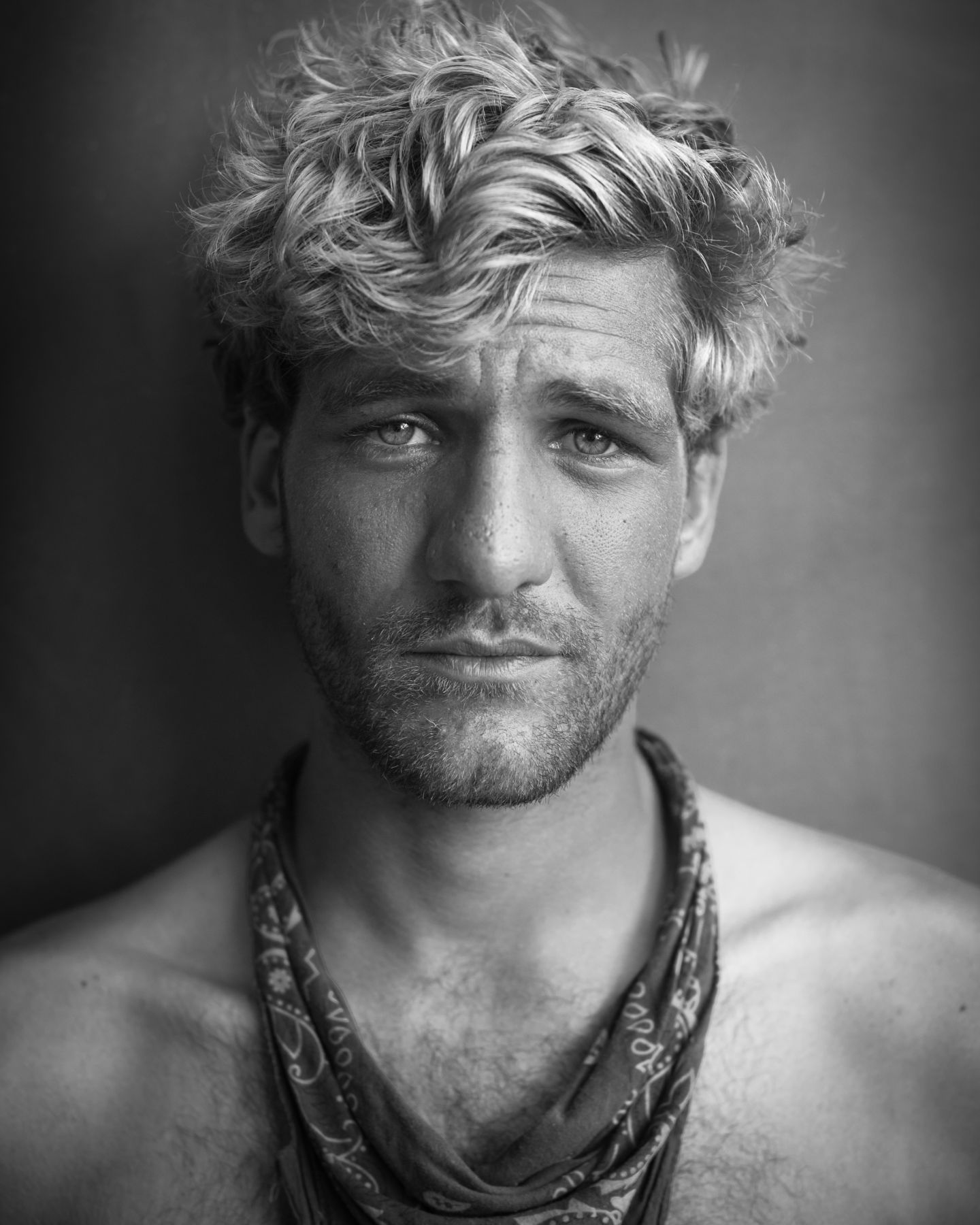 Blonde man with bandana by Michael Joseph