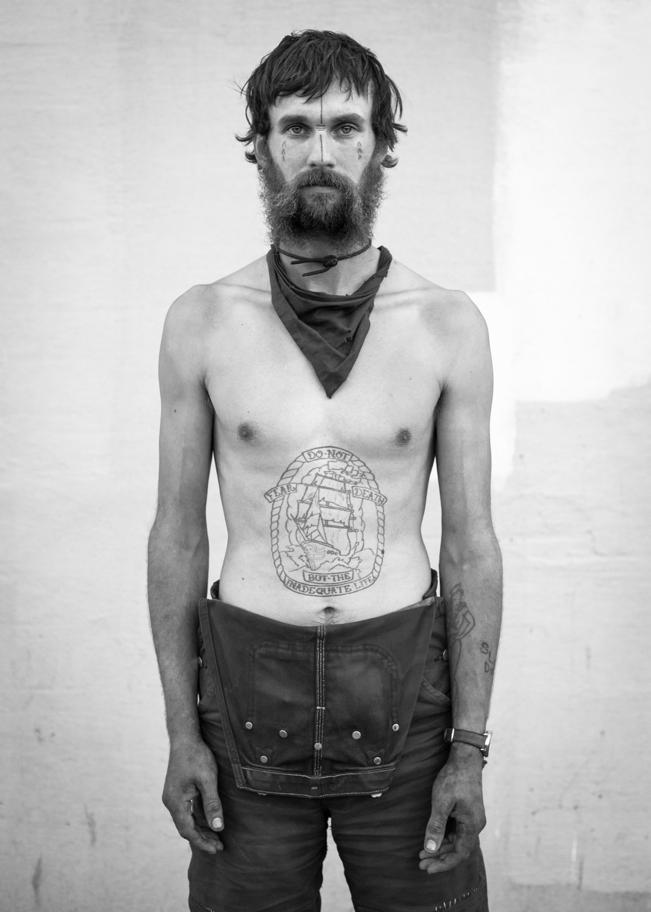 Man in overalls by Michael Joseph