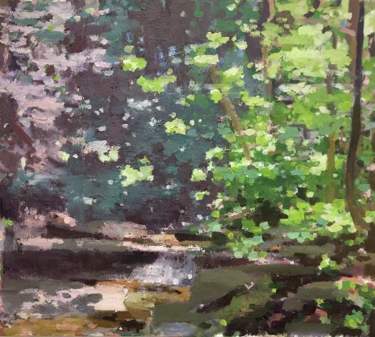 Summer Glen, 30" x 34", Oil On Canvas