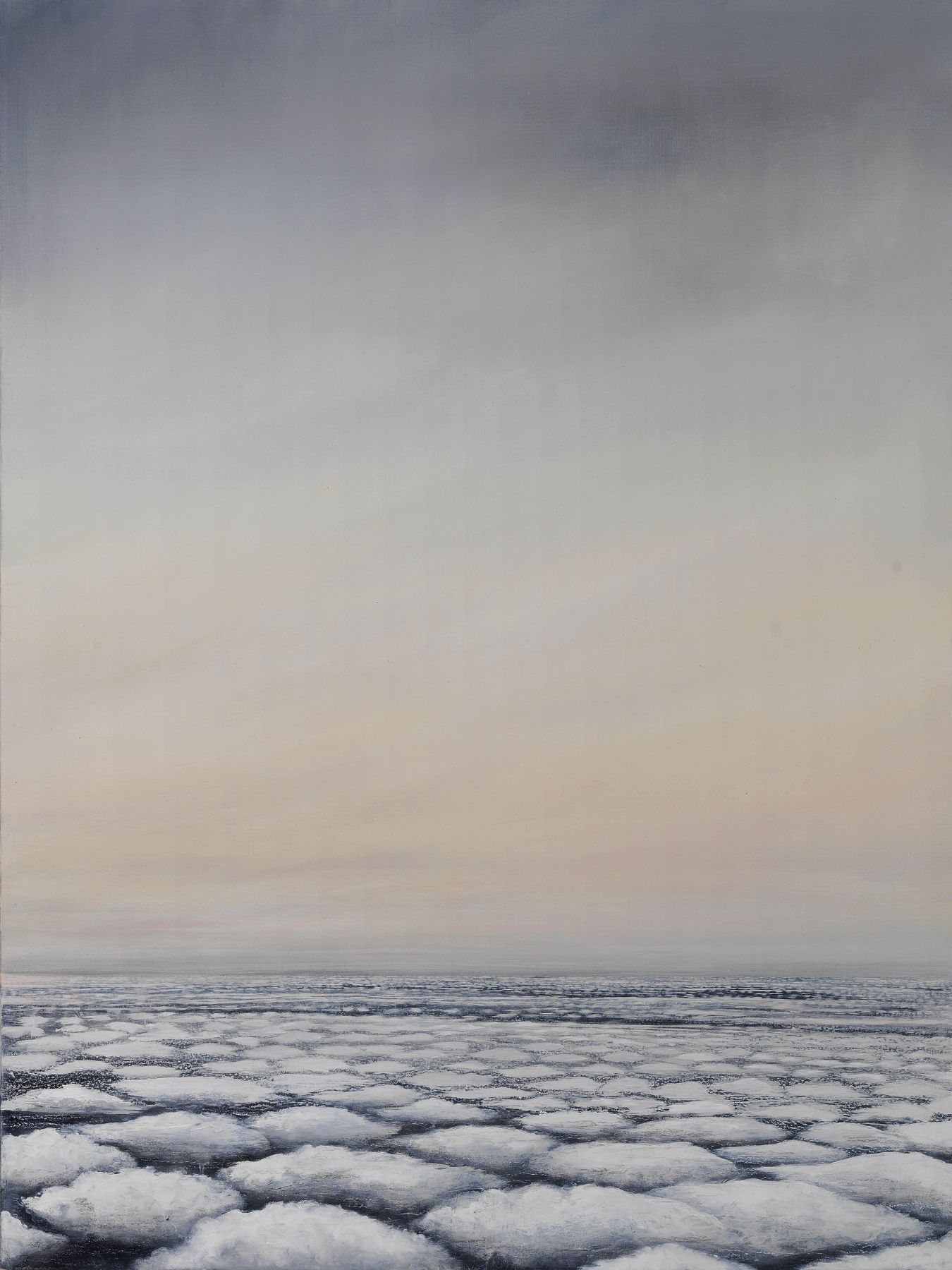 Sky Over Gemini South Georgia, 40" x 30", Oil On Linen