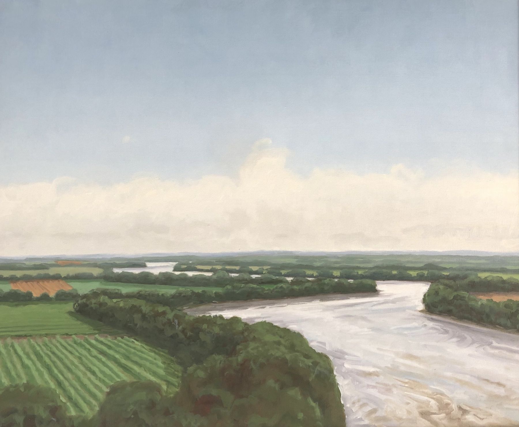 Afternoon On The Missouri, 26" x 32", Oil On Canvas