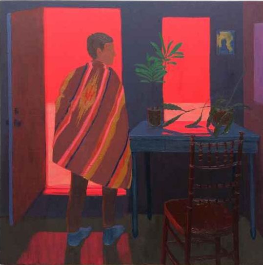 What's Happening, 24" x 24", Oil On Panel
