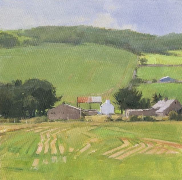Ballycastle Field 8” x 8” Oil On Panel