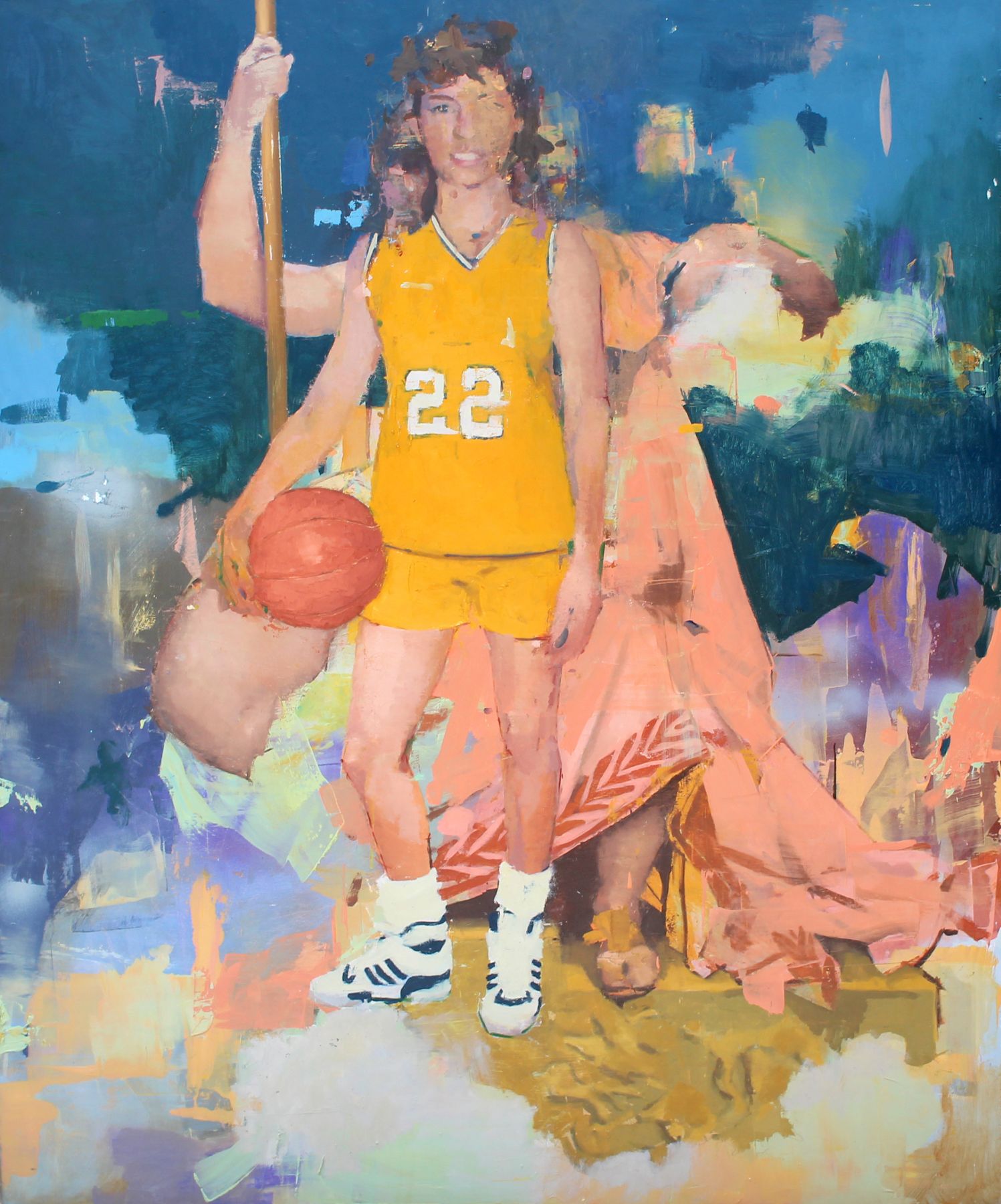 Say My Name, 48" x 42", Oil On Board