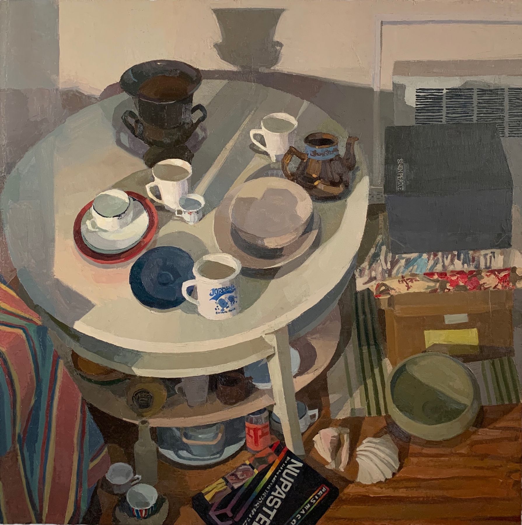 While At Home, Claire Kincade, Oil On Canvas