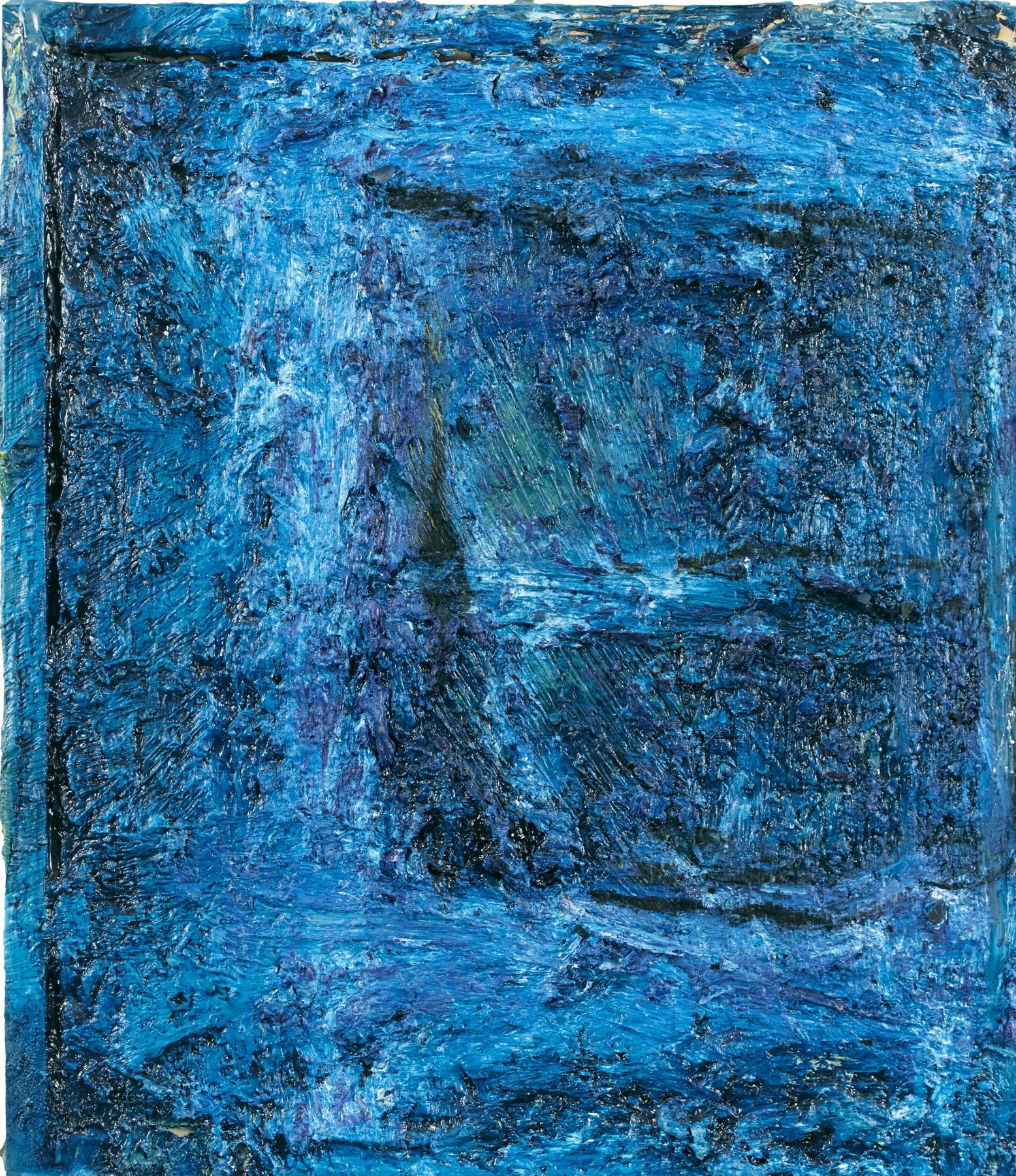 Night Window, 17" x 15", Oil On Canvas