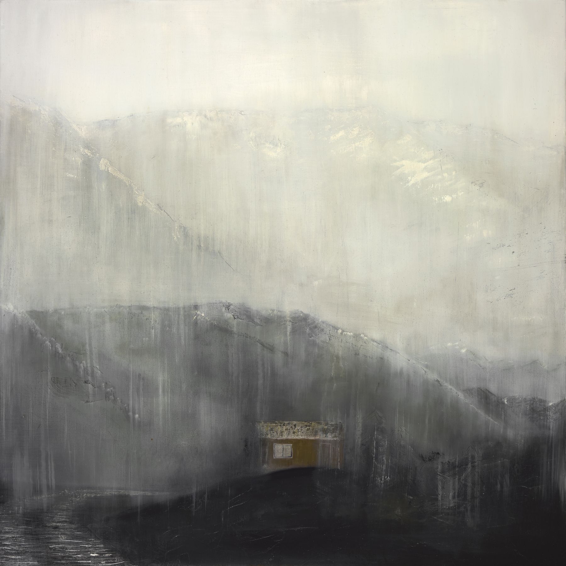The Watchpost, 38" x 38", Oil On Canvas