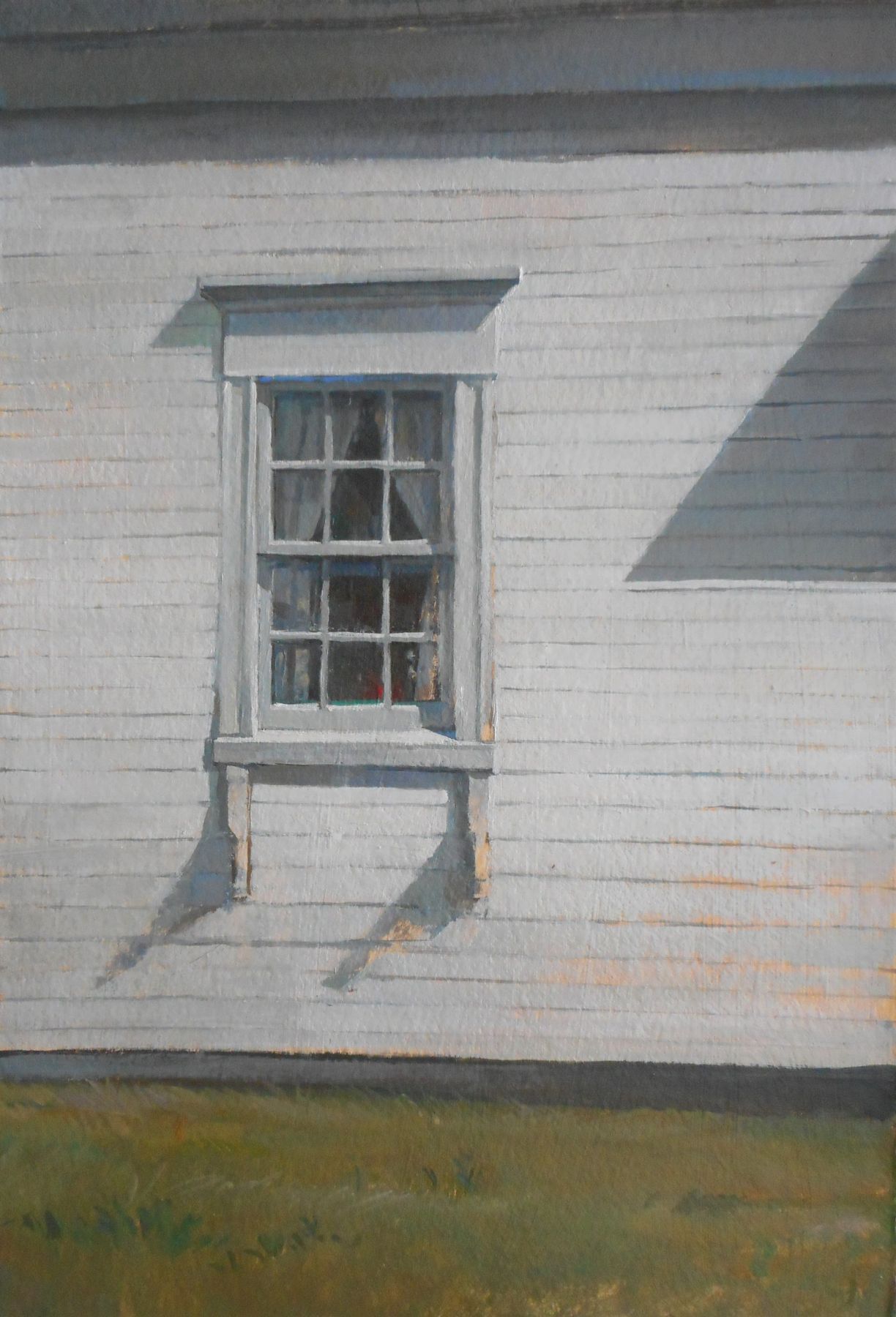 Triangle Shadow, 22" x 15", Oil On Canvas