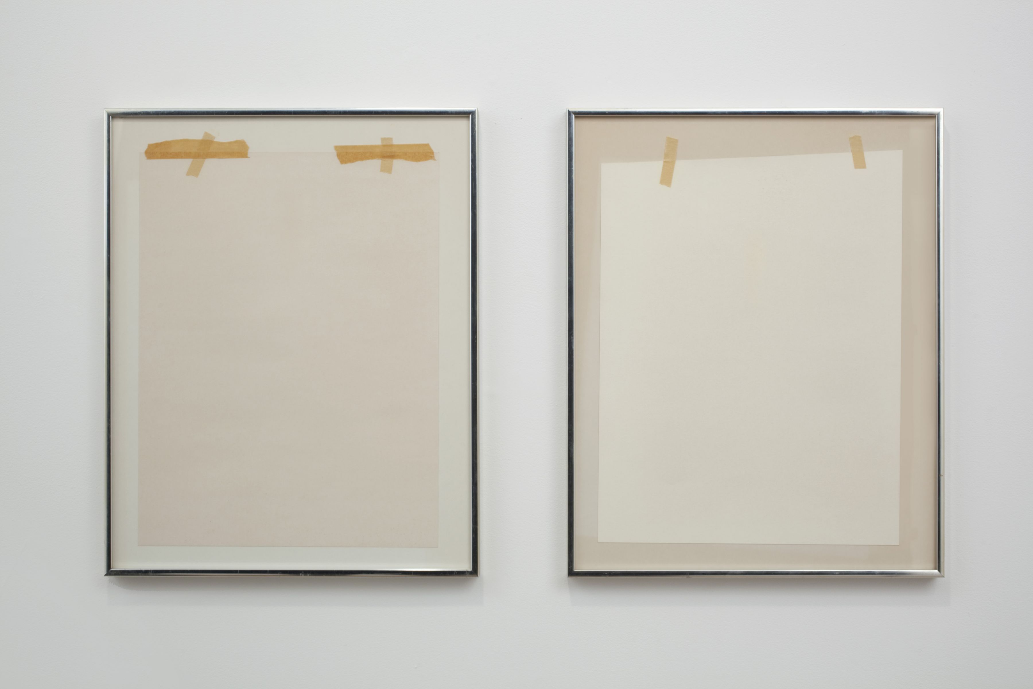 Gedi Sibony, The Fortunoff Girls, 2010, matted posters reversed in frame, 20 1/4 x 16 1/4 x 1 inches each