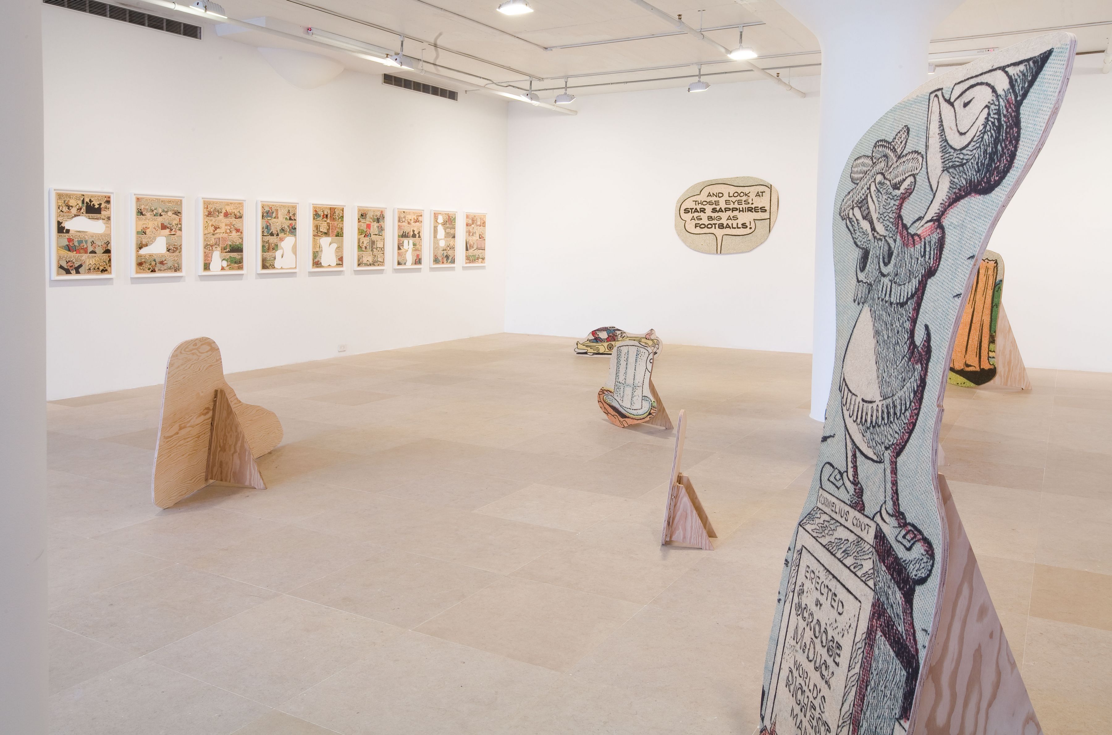 Allen Ruppersberg, Installation view, Greene Naftali, New York, 2010