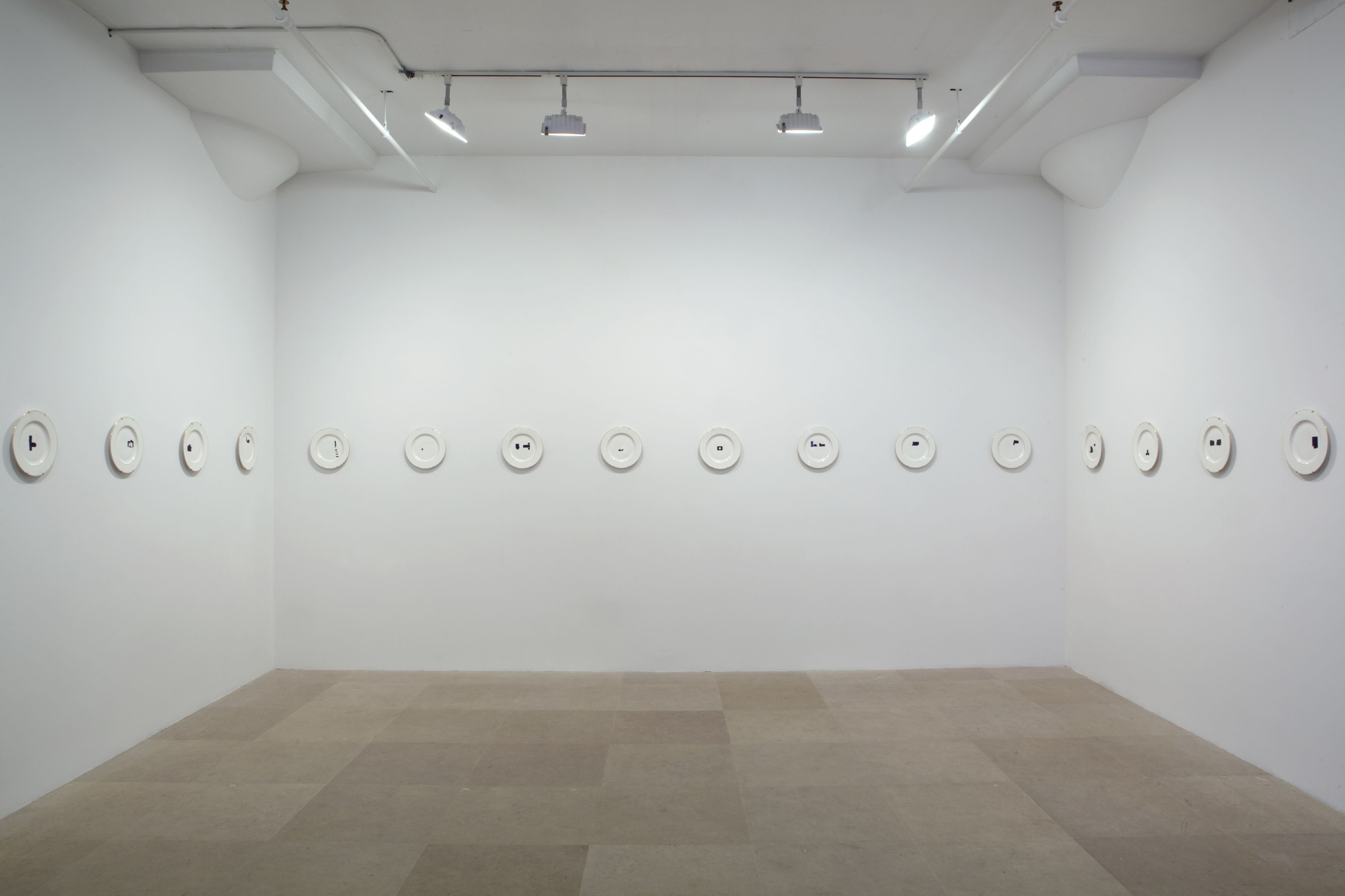 John Knight, Installation view, Autotypes, a work in situ, Greene Naftali, New York, 2011