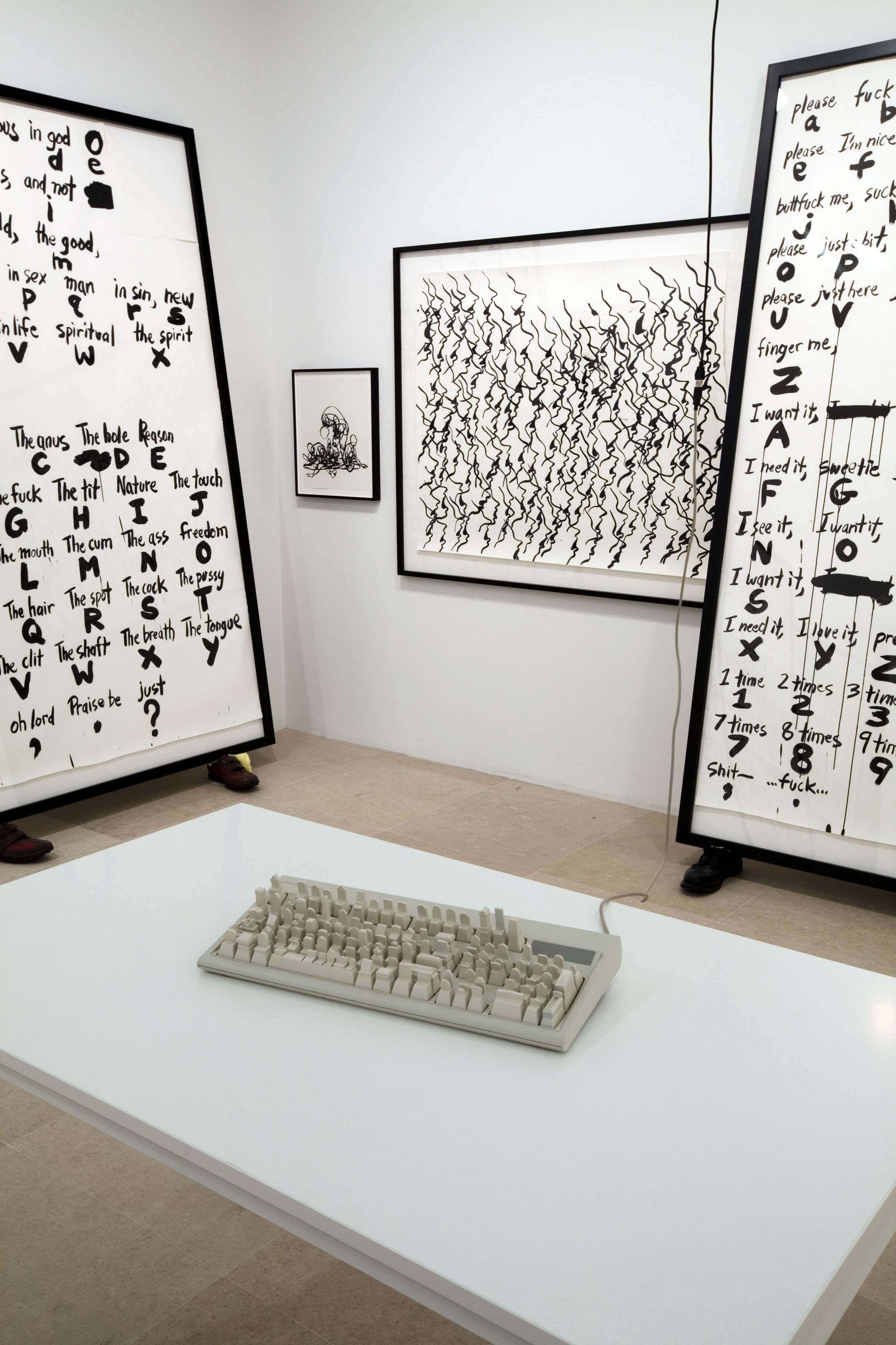Installation view, Sade for Sade's sake, Greene Naftali, New York, 2009