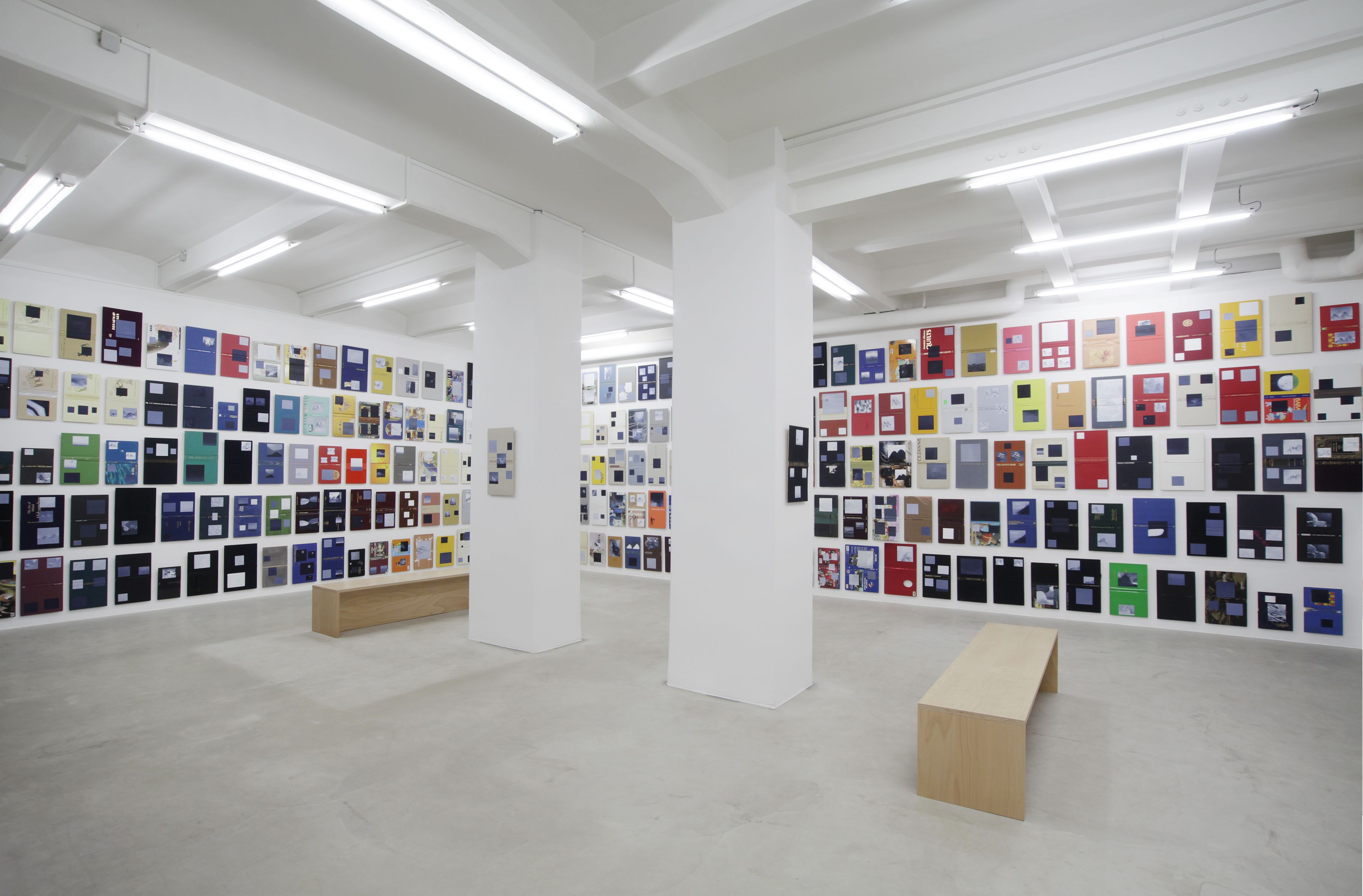 Volumes - inncompleteset, 2012, Oil on fabric, paper and cardboard