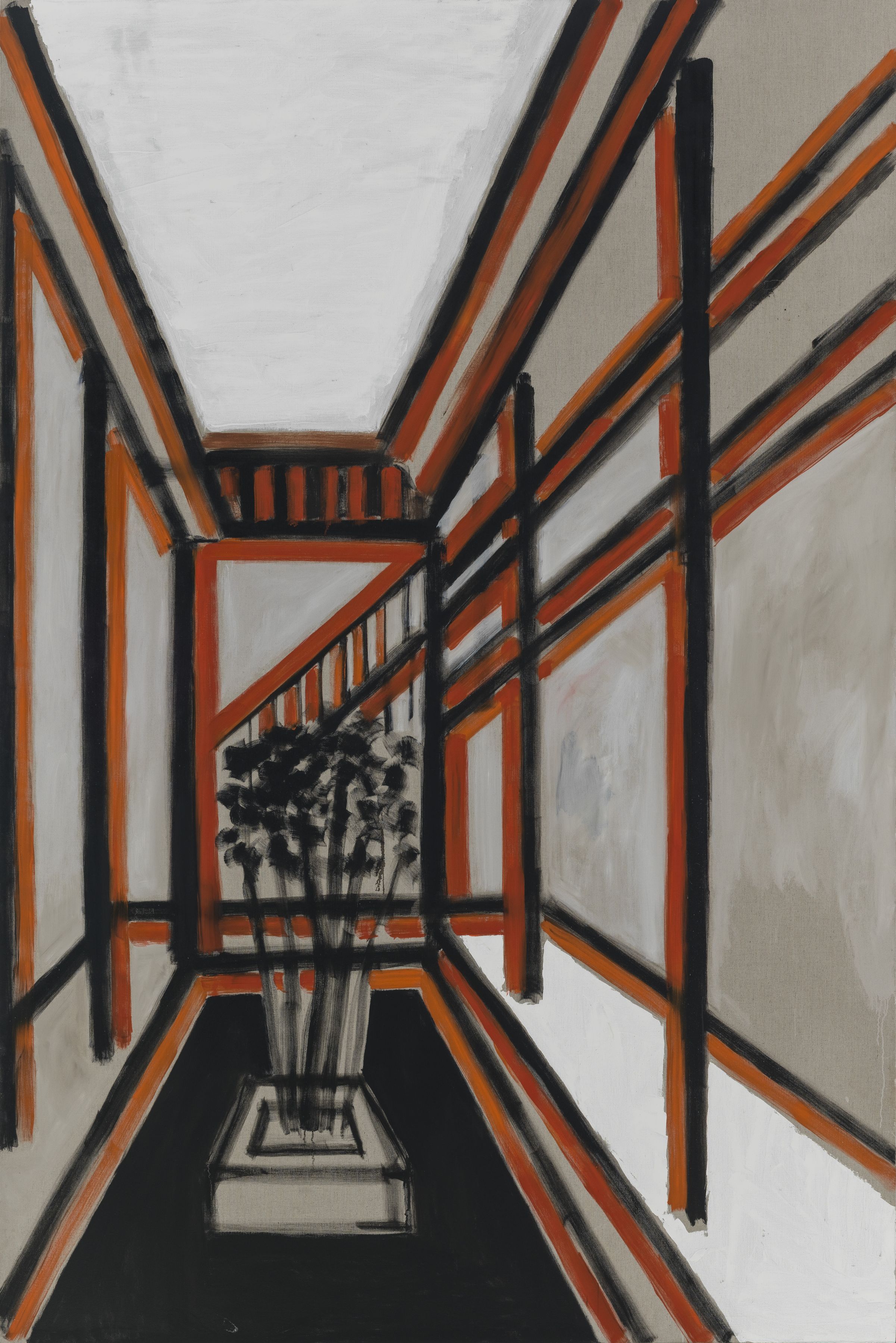 Zhao Gang, A Corridor of the Classroom, 2014-2015, oil on canvas, 280 x 200cm