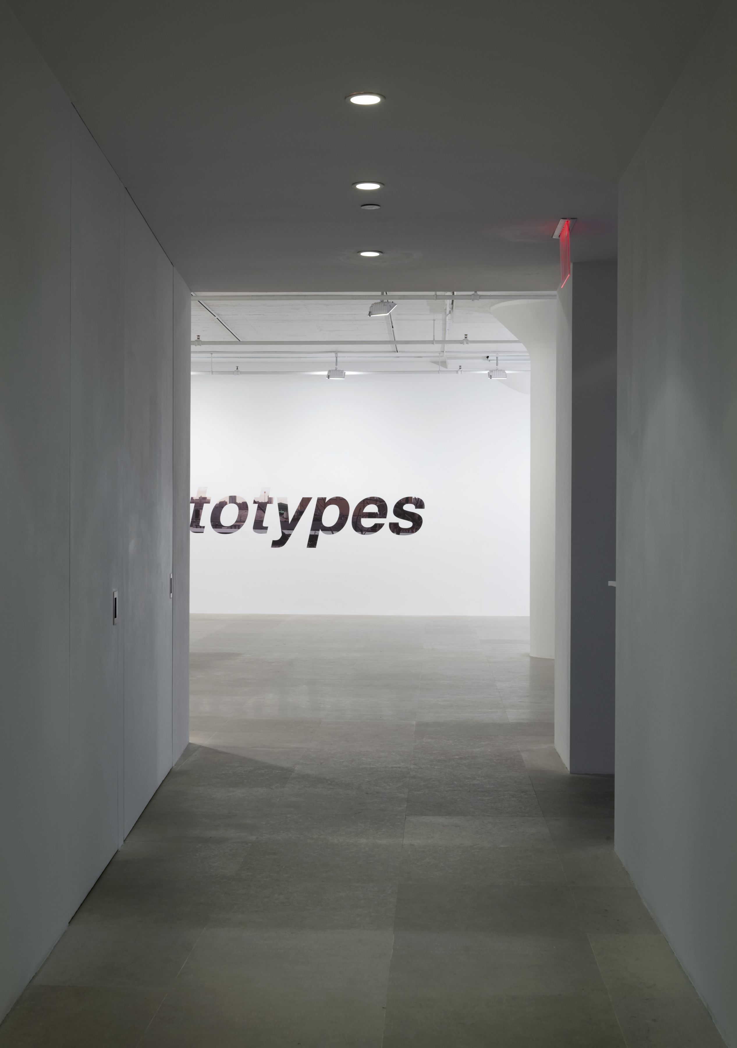 John Knight, Installation view, Autotypes, a work in situ, Greene Naftali, New York, 2011