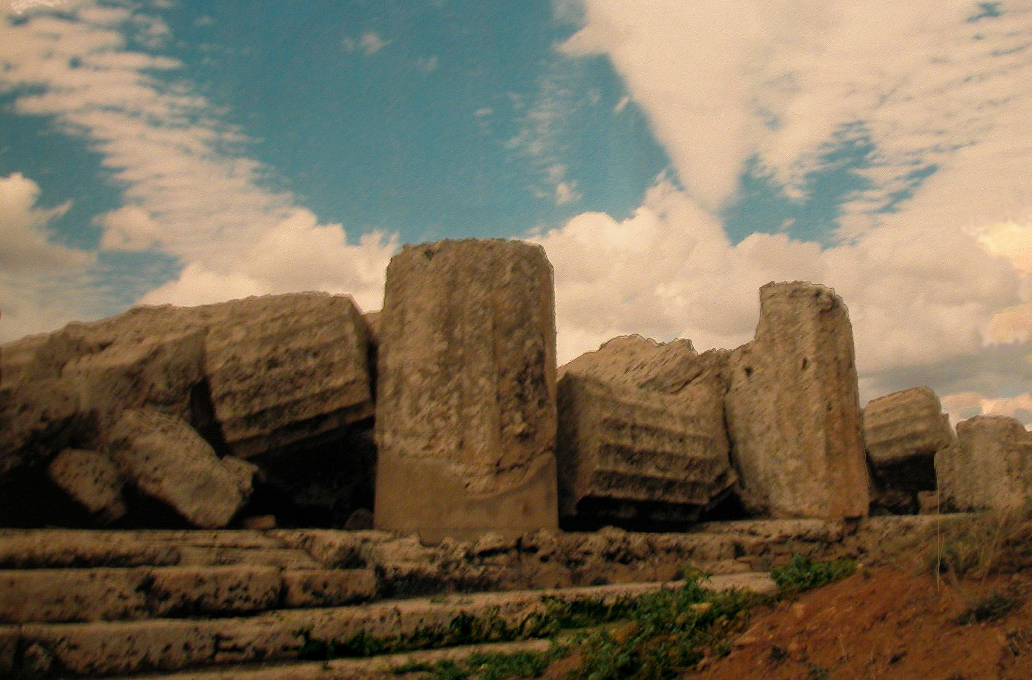 Josef Strau Colleseum Series (Rocks #2), 2003 C-print 9 1/2 x 15 3/4 inches (24.1 x 40 cm)