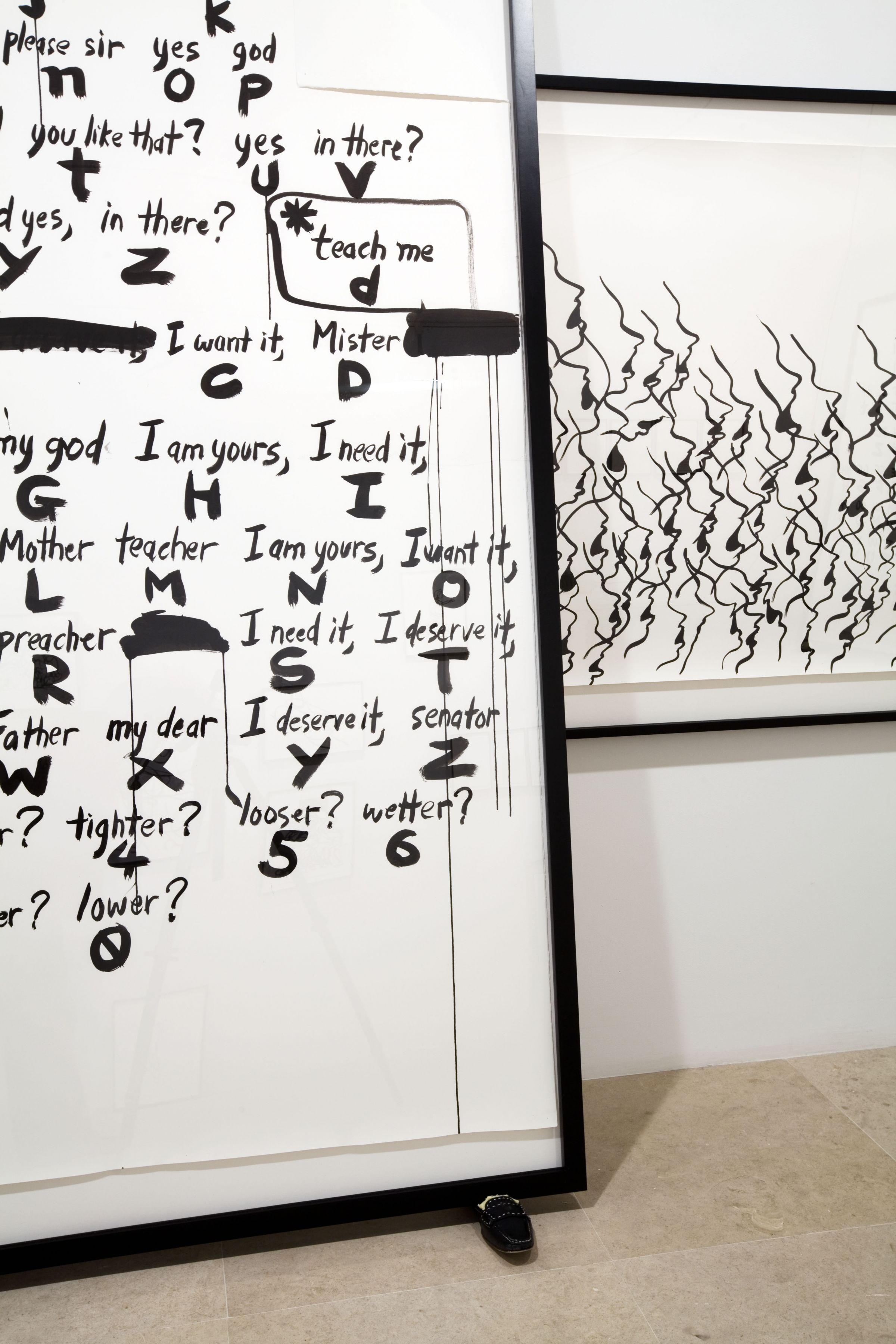 Installation view, Sade for Sade's sake, Greene Naftali, New York, 2009