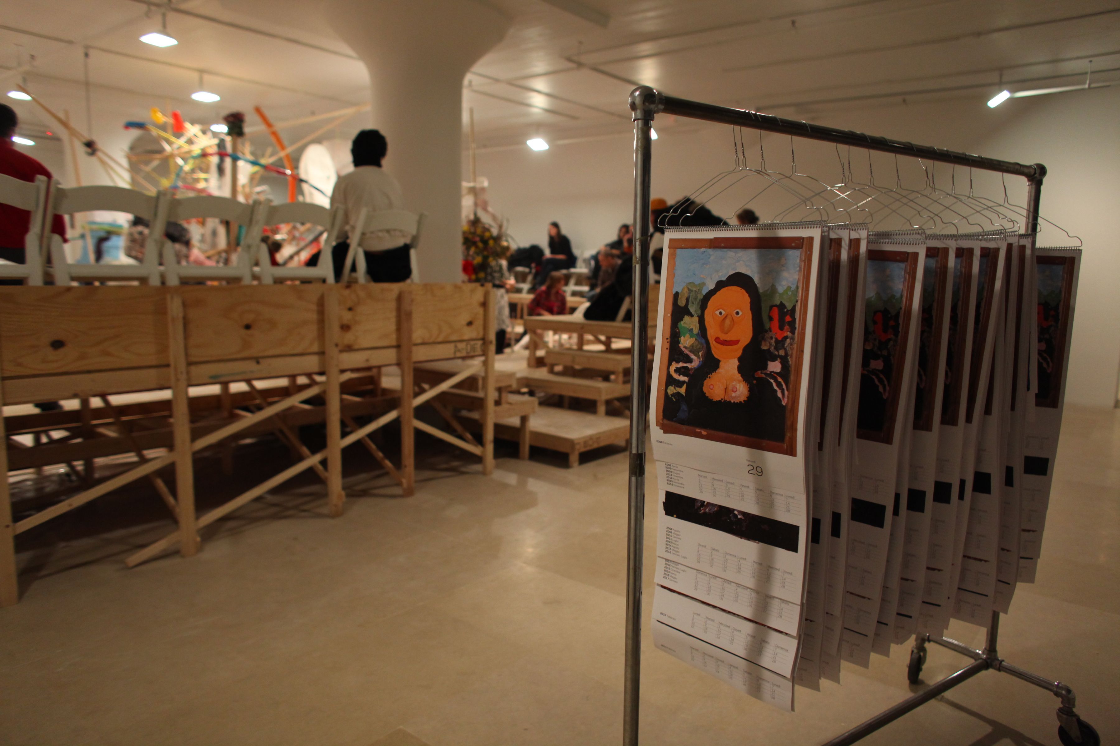 gelitin, Blind Sculpture, Performance view, Greene Naftali, New York, 2010