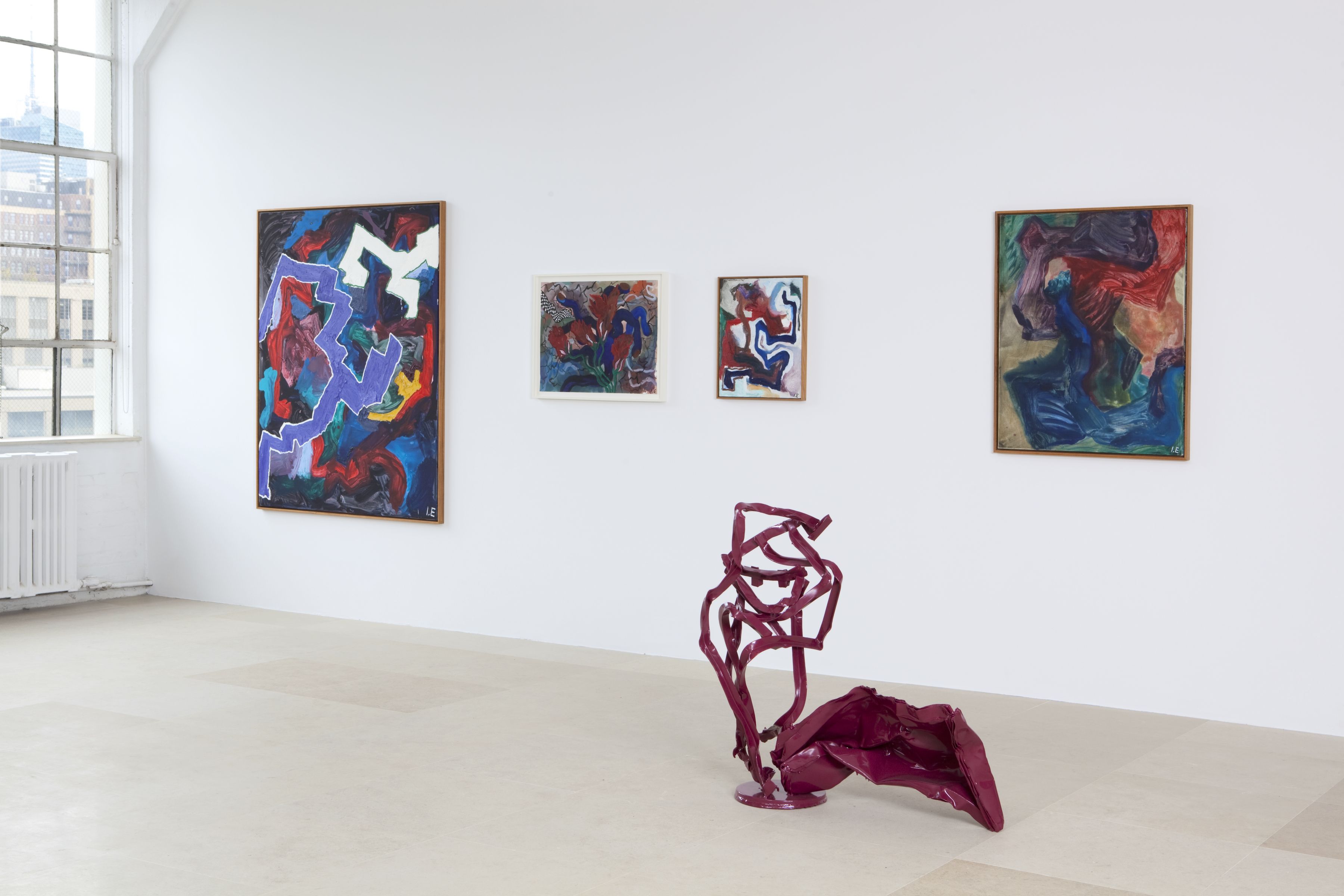 Ida Ekblad, Installation view, Greene Naftali, New York, 2011