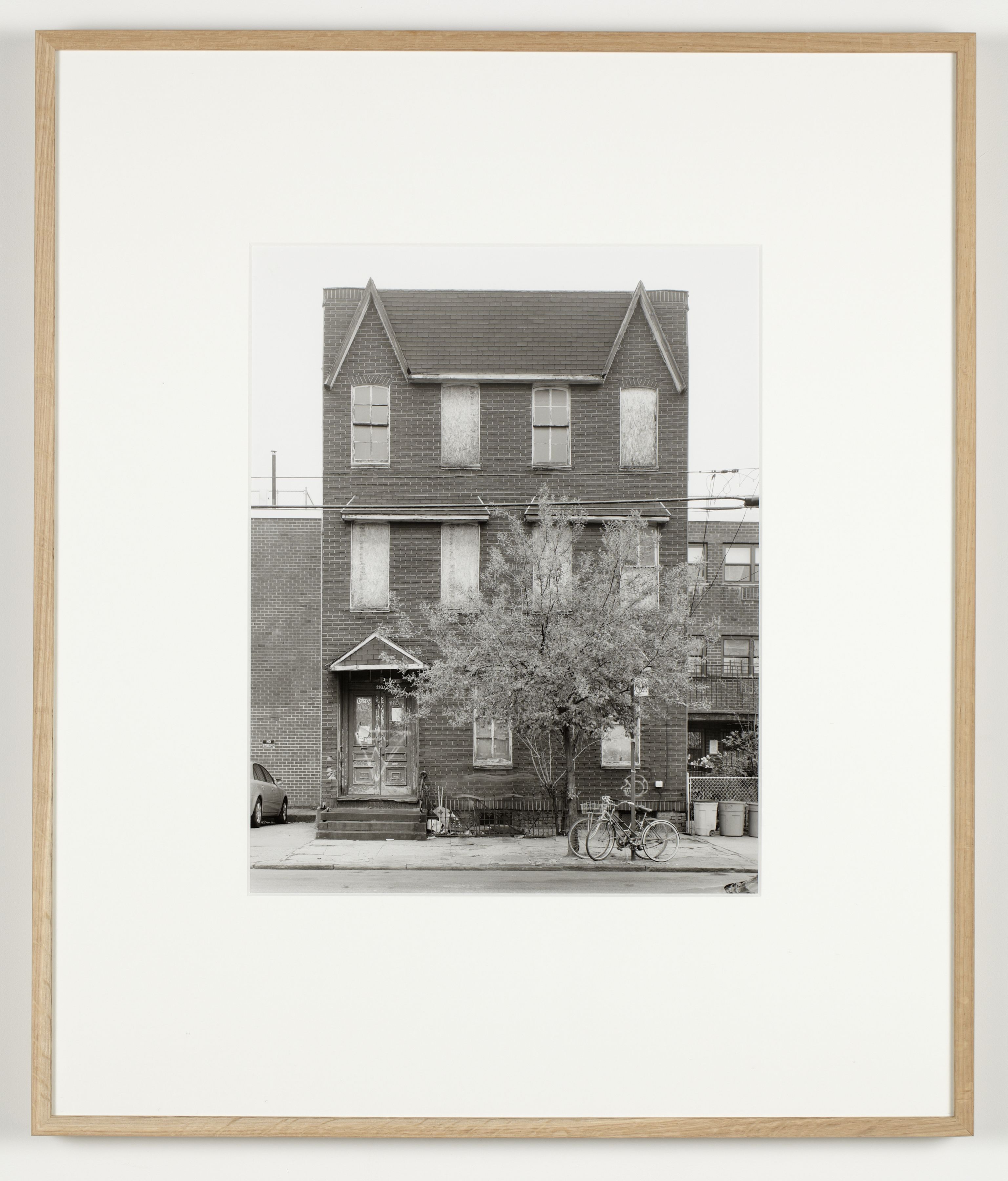 Joachim Koester, Some Boarded Up Houses, Brooklyn #1, 2009-2013, Silver gelatin print, 27 x 22 5/8 inches (68.6 x 57.5 cm)