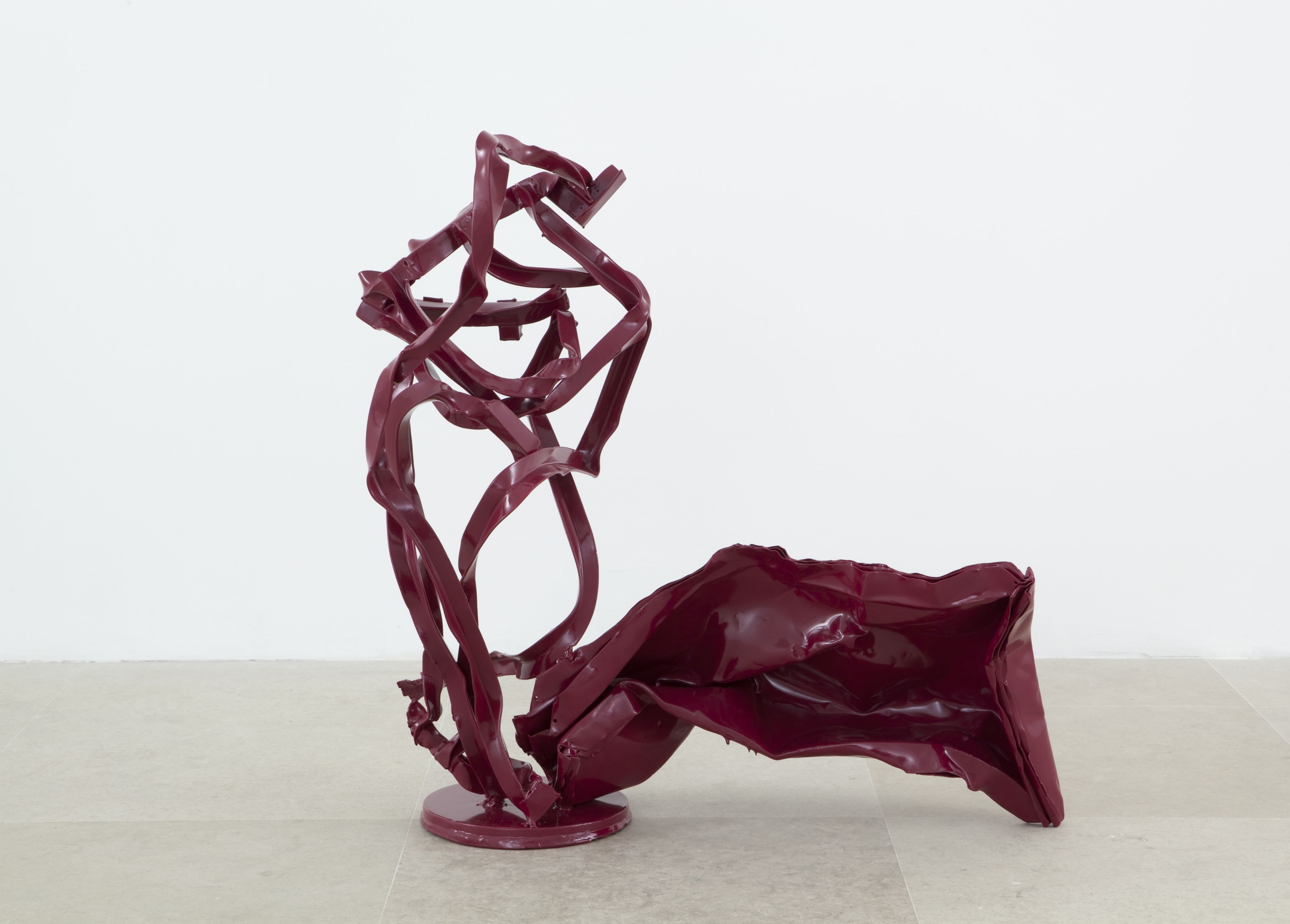 Ida Ekblad, Untitled, 2011, Steel and laquer, 35 x 37 x 16 inches