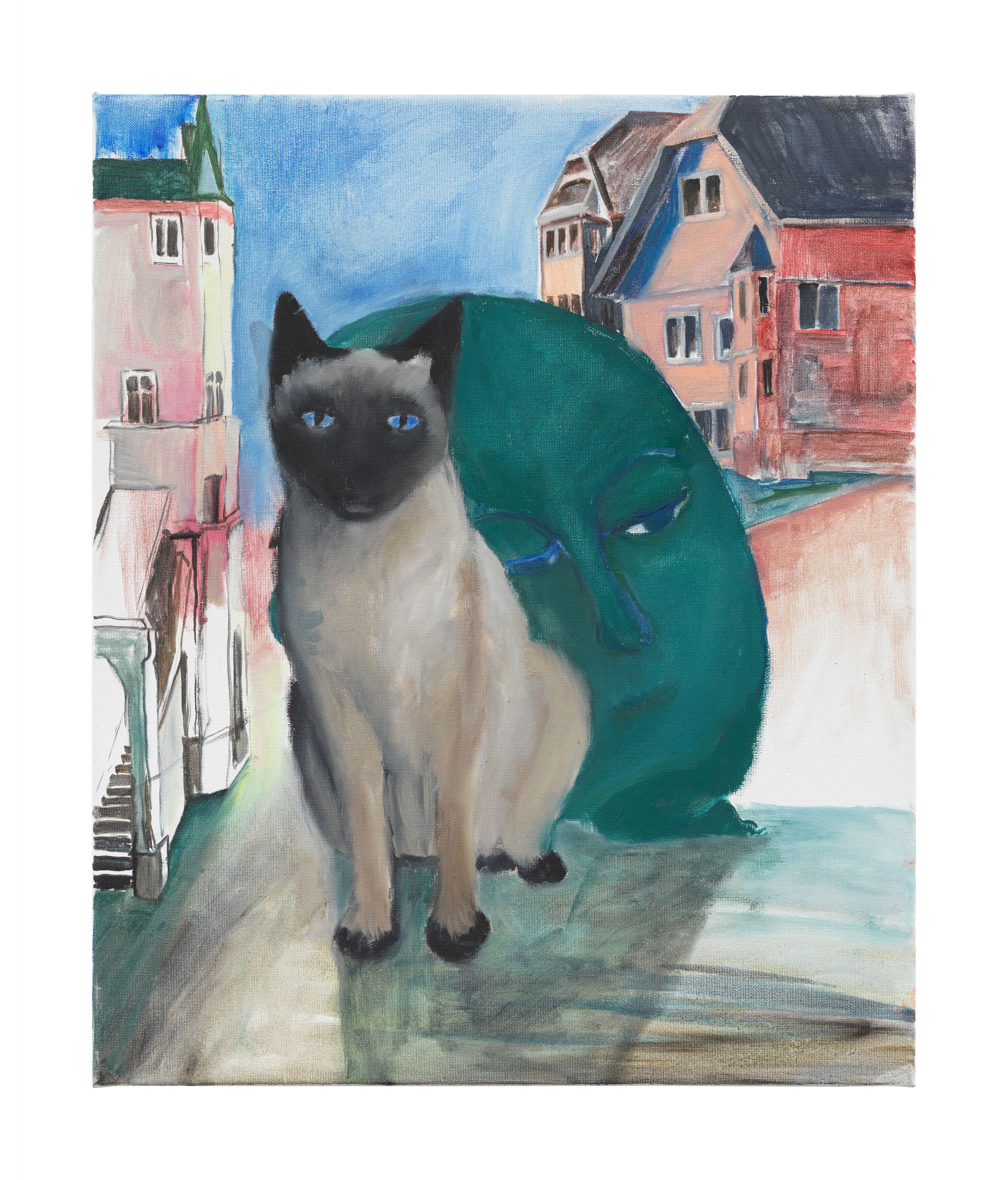 Amelie von Wulffen Ohne Titel, 2016 Oil on canvas 23 5/8 x 19 5/8 inches (60 x 50 cm)