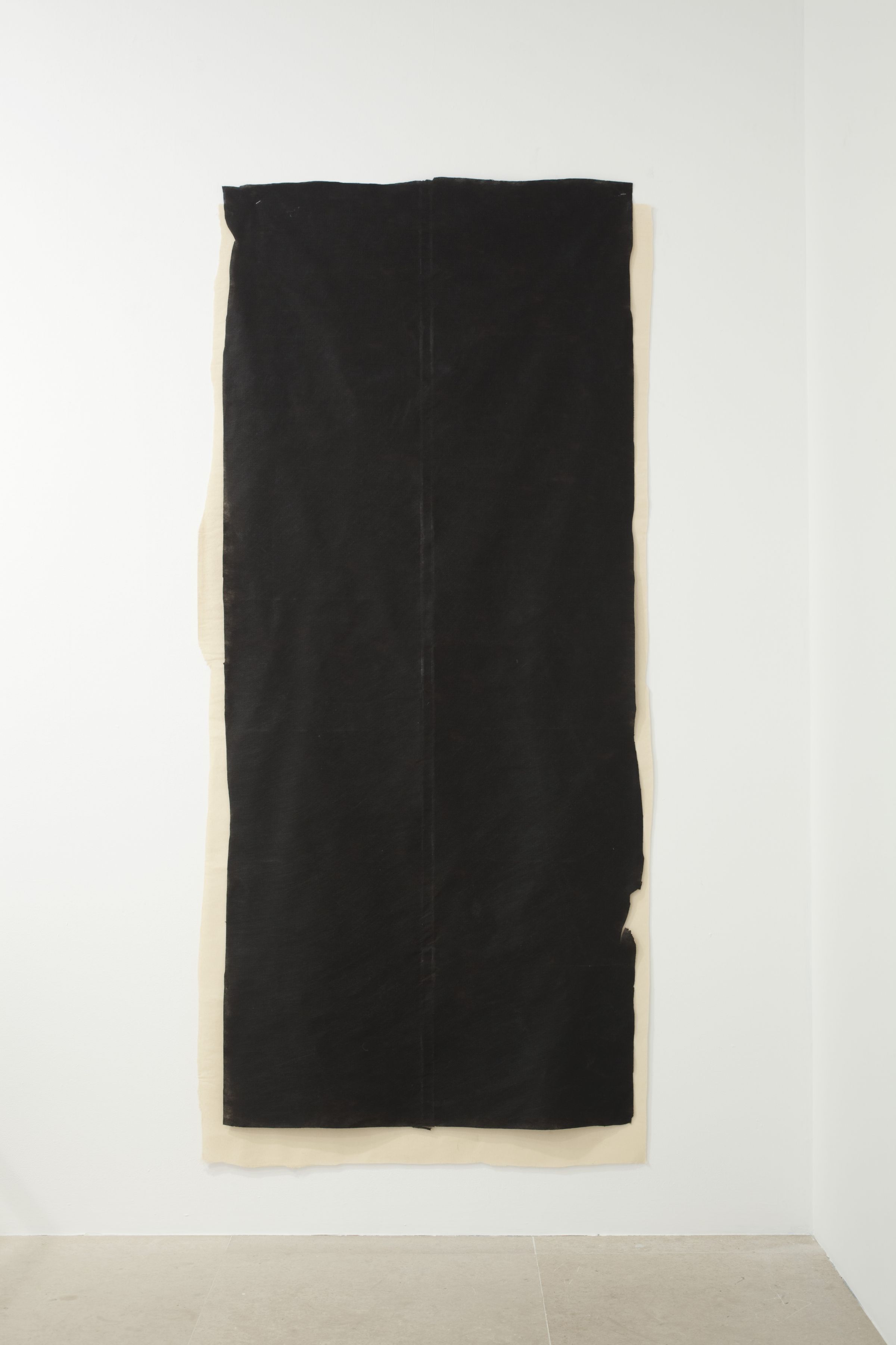 Gedi Sibony, It Speaks of Them as The Three Bodies, 2010, vinyl, 78 x 36 inches
