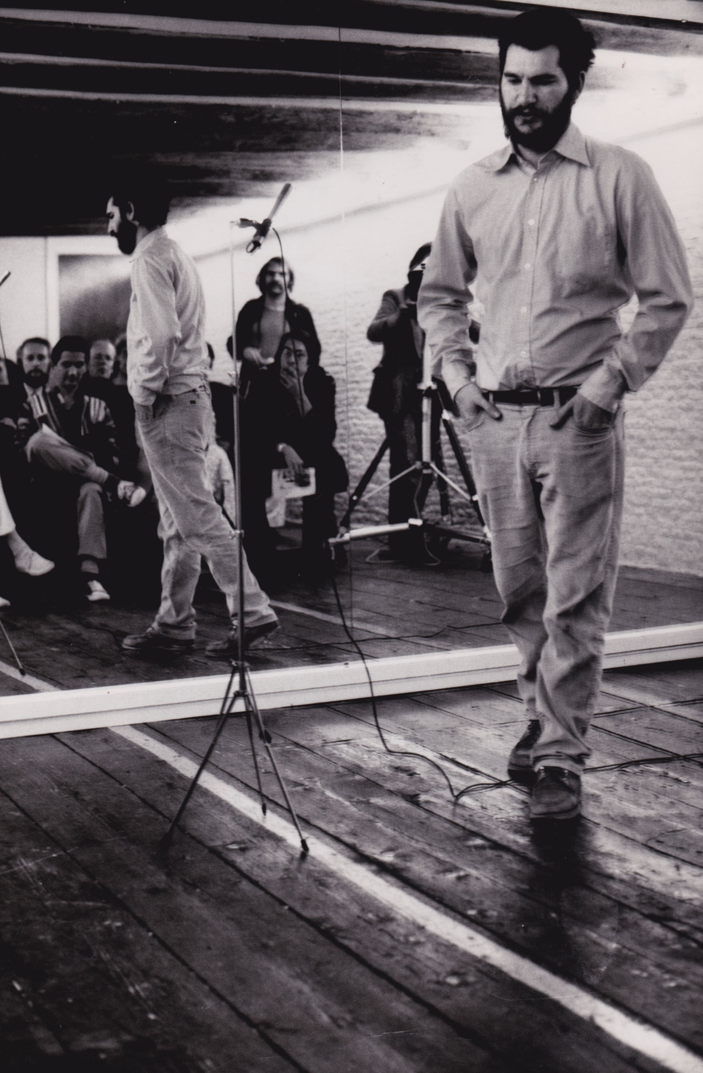 Performer Audience Mirror De Appel, Amsterdam, 1977